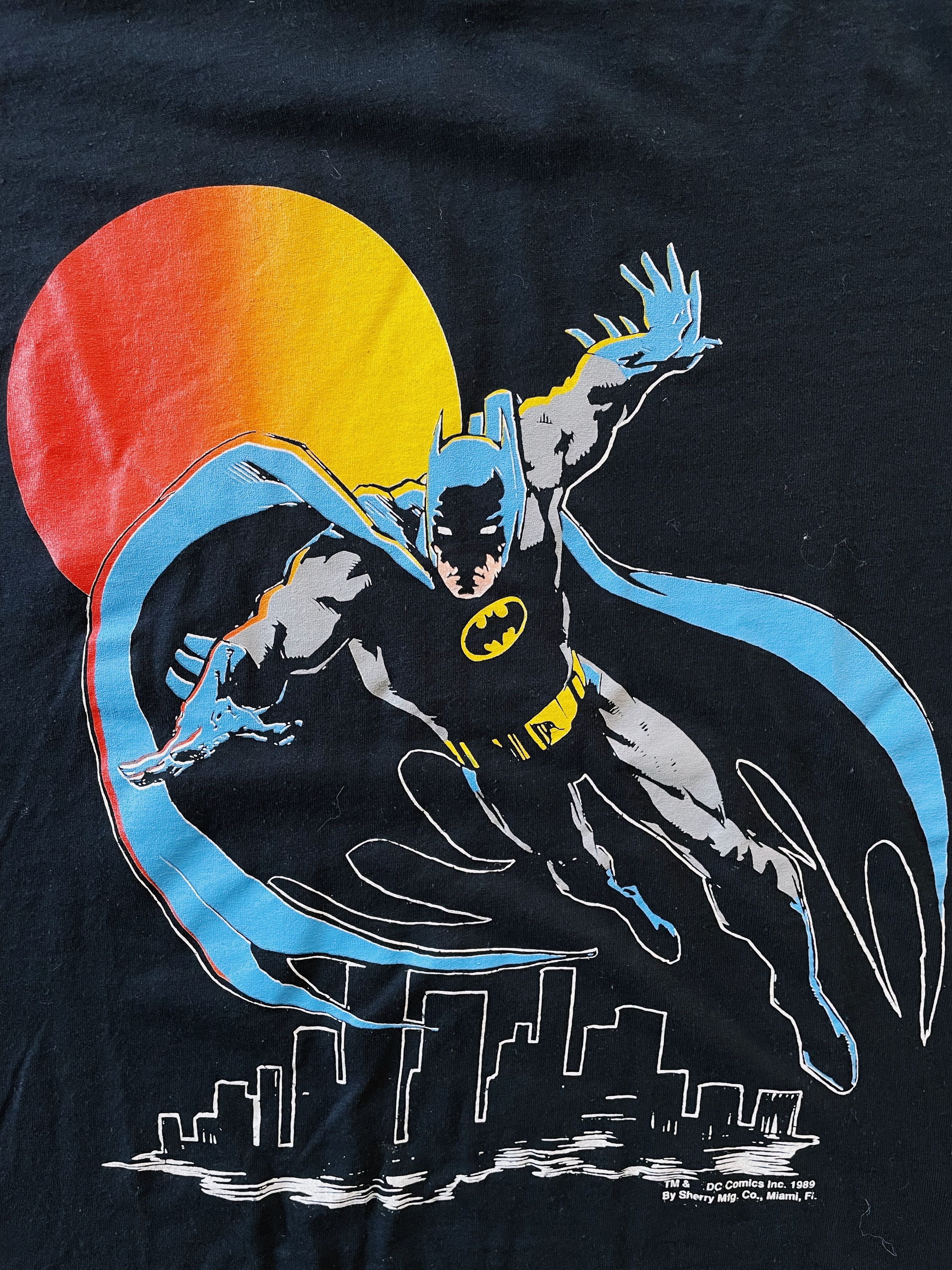 DC Comics Vintage 1989 Batman Screen Stars Promo T-shirt Black Size US L / EU 52-54 / 3 - 4 Thumbnail