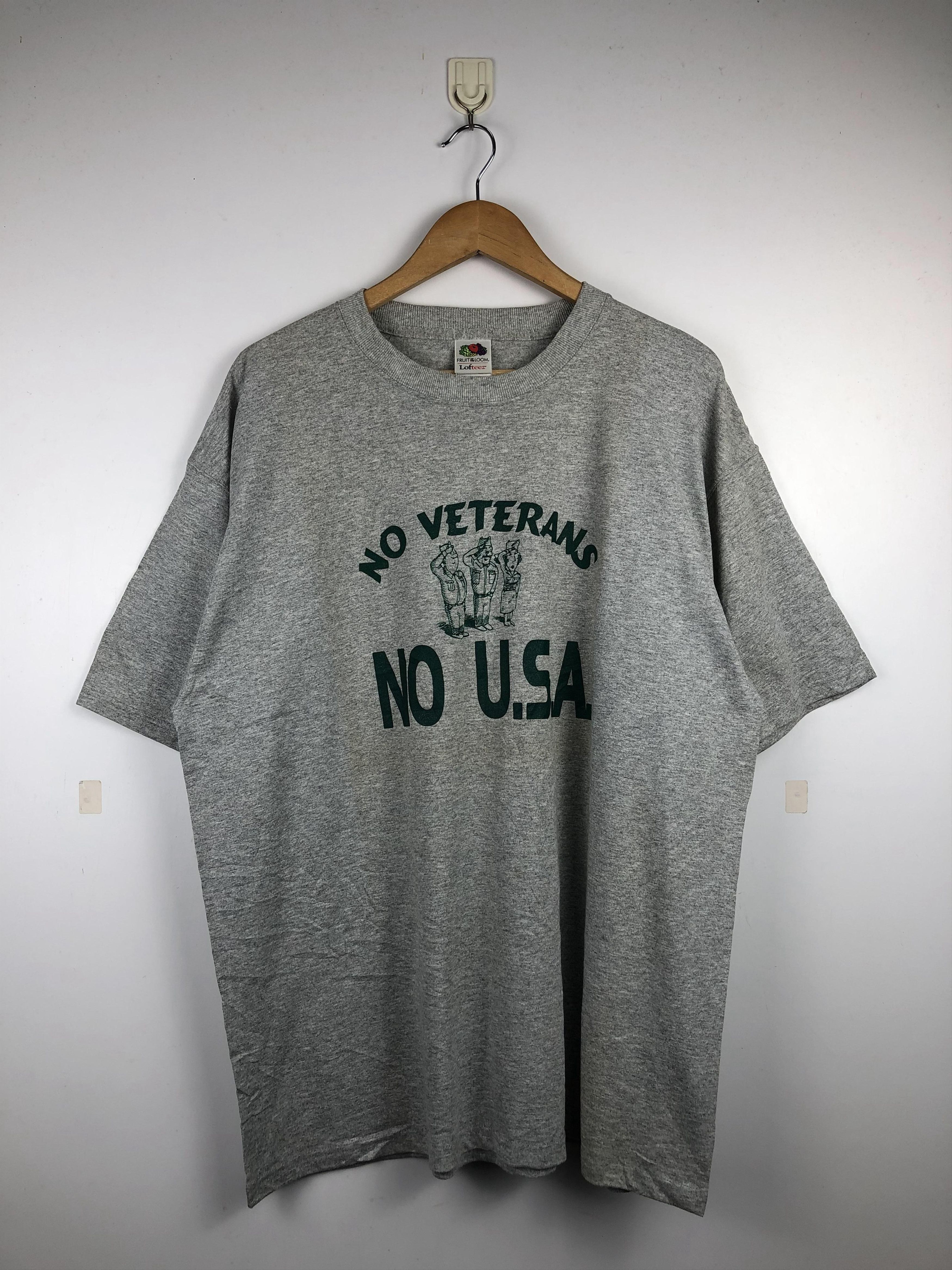 Other Vintage 90s No Veterans No U.S.A Military T Shirt TA0346 Size US XL / EU 56 / 4 - 1 Thumbnail