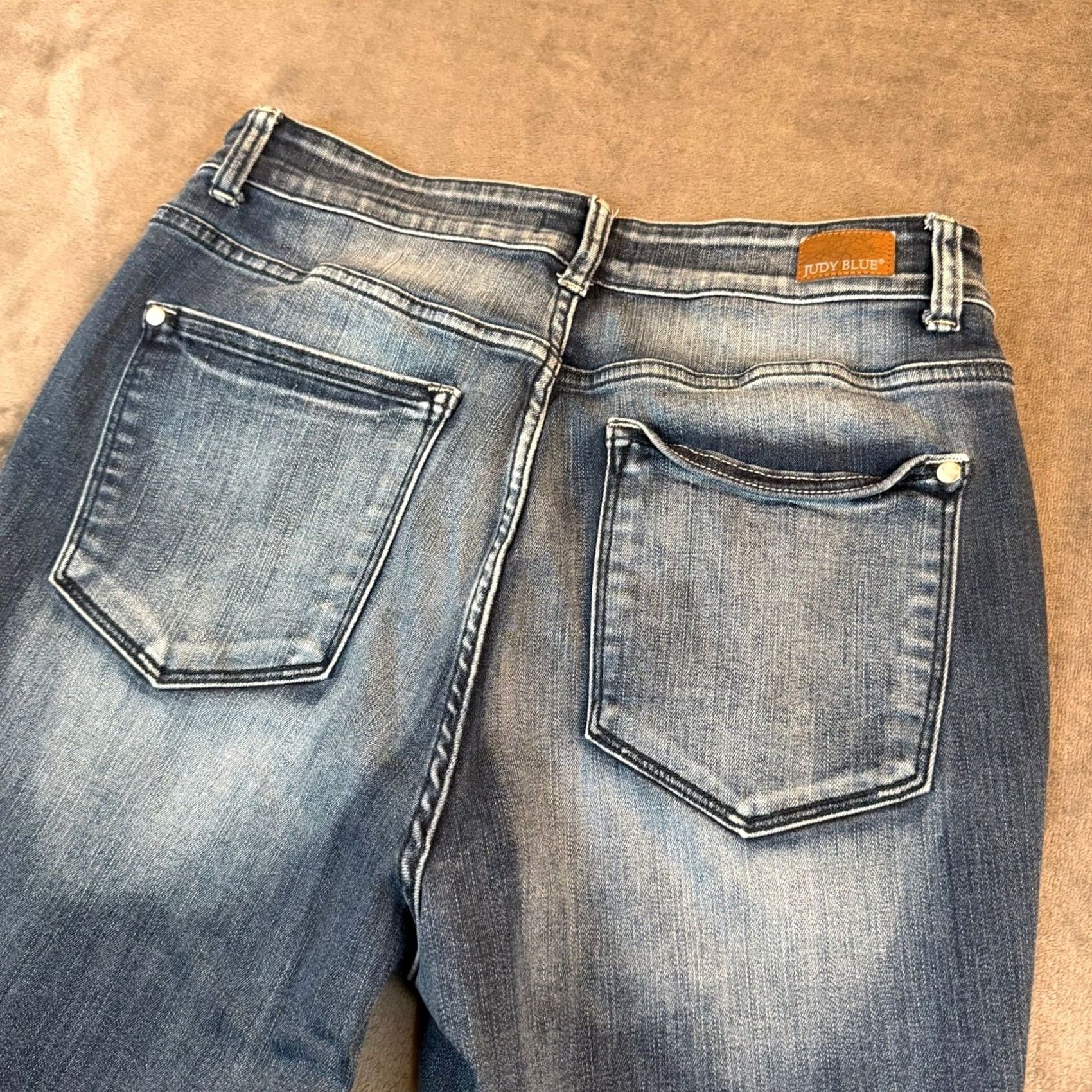 Vintage Judy Blue Jeans Skinny Womens 14W High Rise Stretch Denim JB82419DK-PL Size 36" / US 14 / IT 50 - 2 Thumbnail