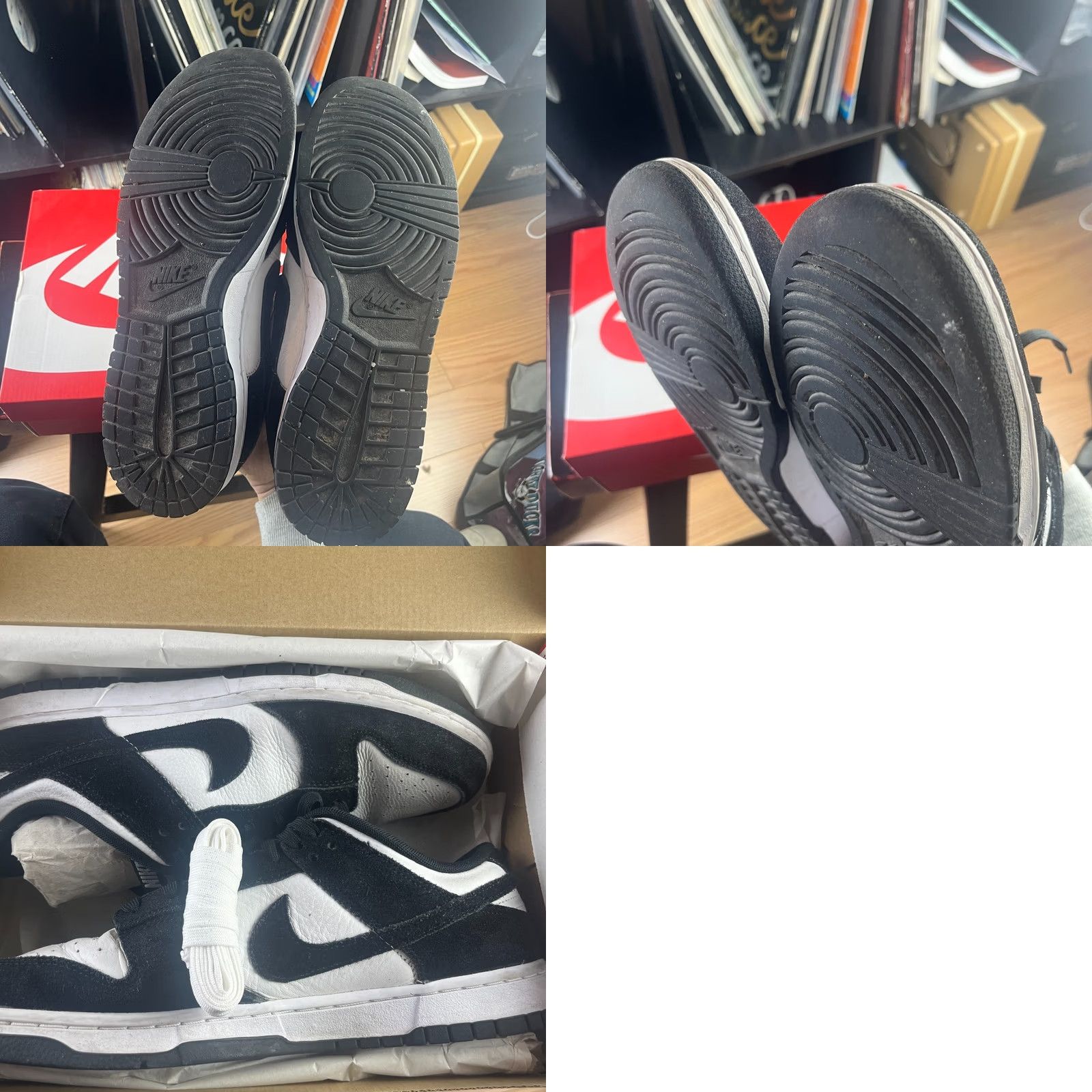 Nike Nike Dunk Low Panda Black White Retro SE 11.5 Mens Sneakers 90s Panda Nature Casual Running Basketball Shoe Size US 12 / EU 45 - 8 Thumbnail