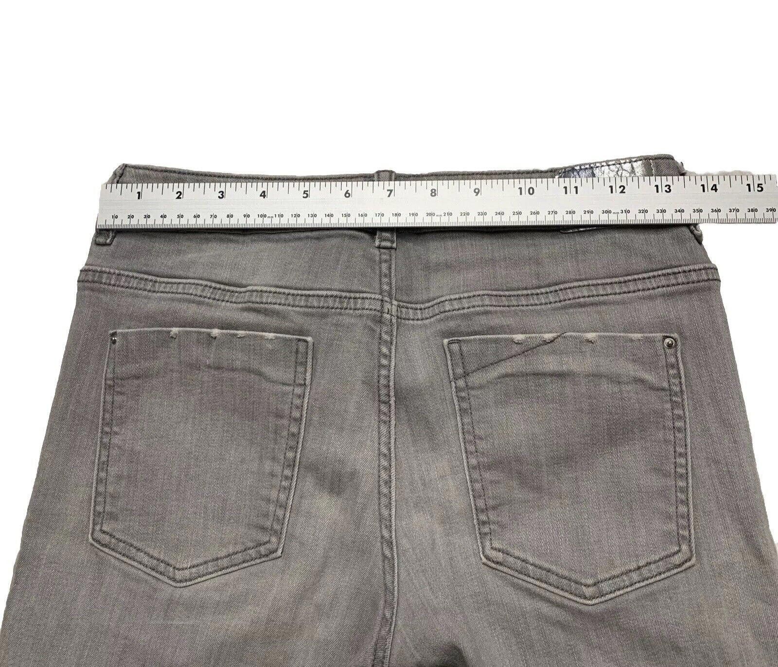 Zara Zara Women's Size 6 Gray Light Wash Skinny Distressed Jeans Size 28" / US 6 / IT 42 - 11 Thumbnail