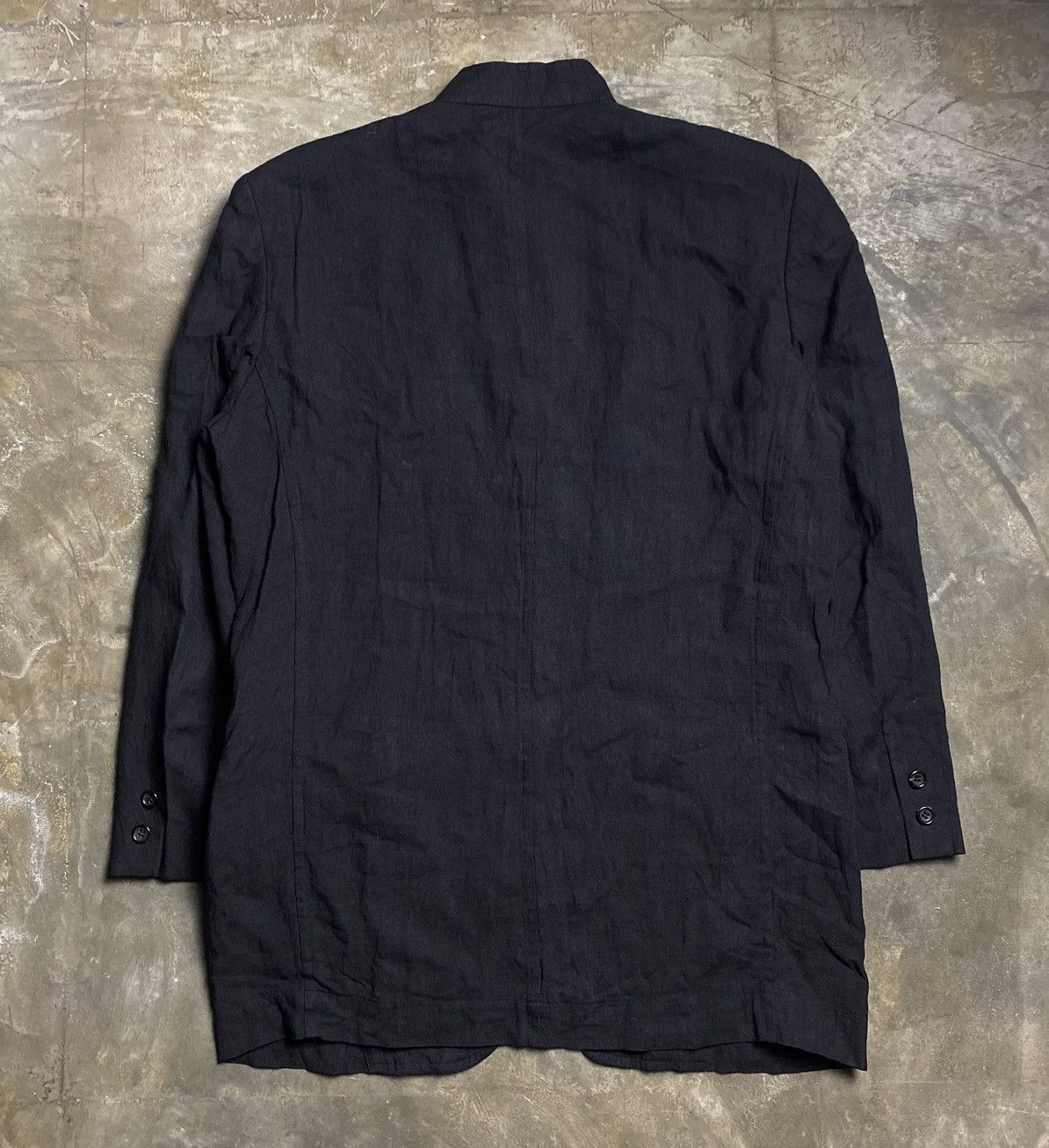 Tricot Comme des Garcons CDG Tricot AD1999 Linen Oversized Blazer Size L / US 10 / IT 46 - 4 Thumbnail
