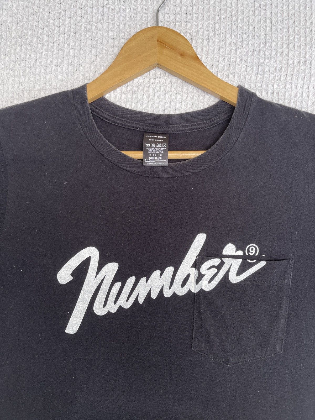 Last Drop🔥Rare🔥Number (N)ine Japan Pocket Tee