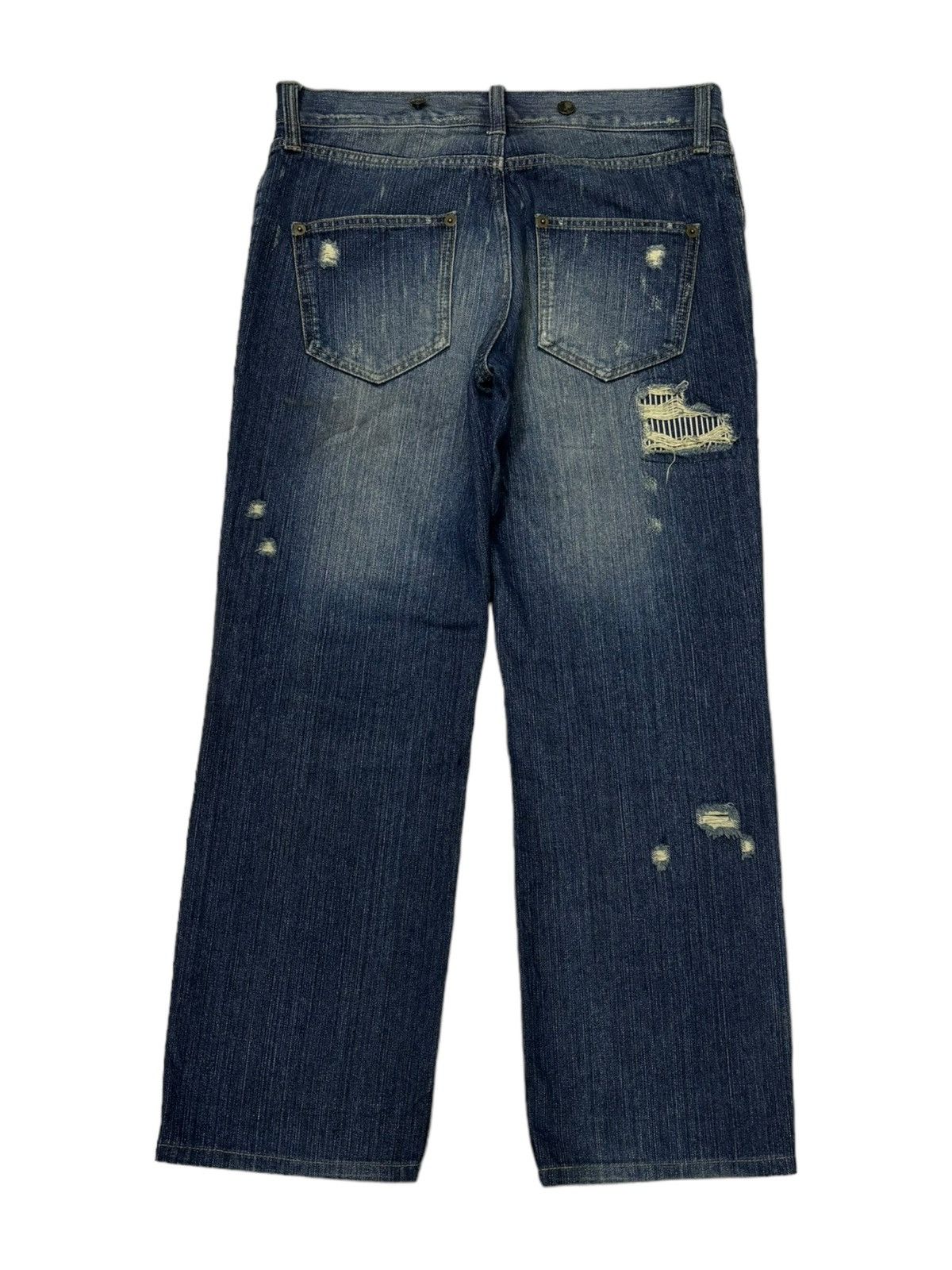 Hysteric Glamour Vintage Japanese Denim Patchwork Baggy Jeans Unbrand Size US 34 / EU 50 - 4 Thumbnail
