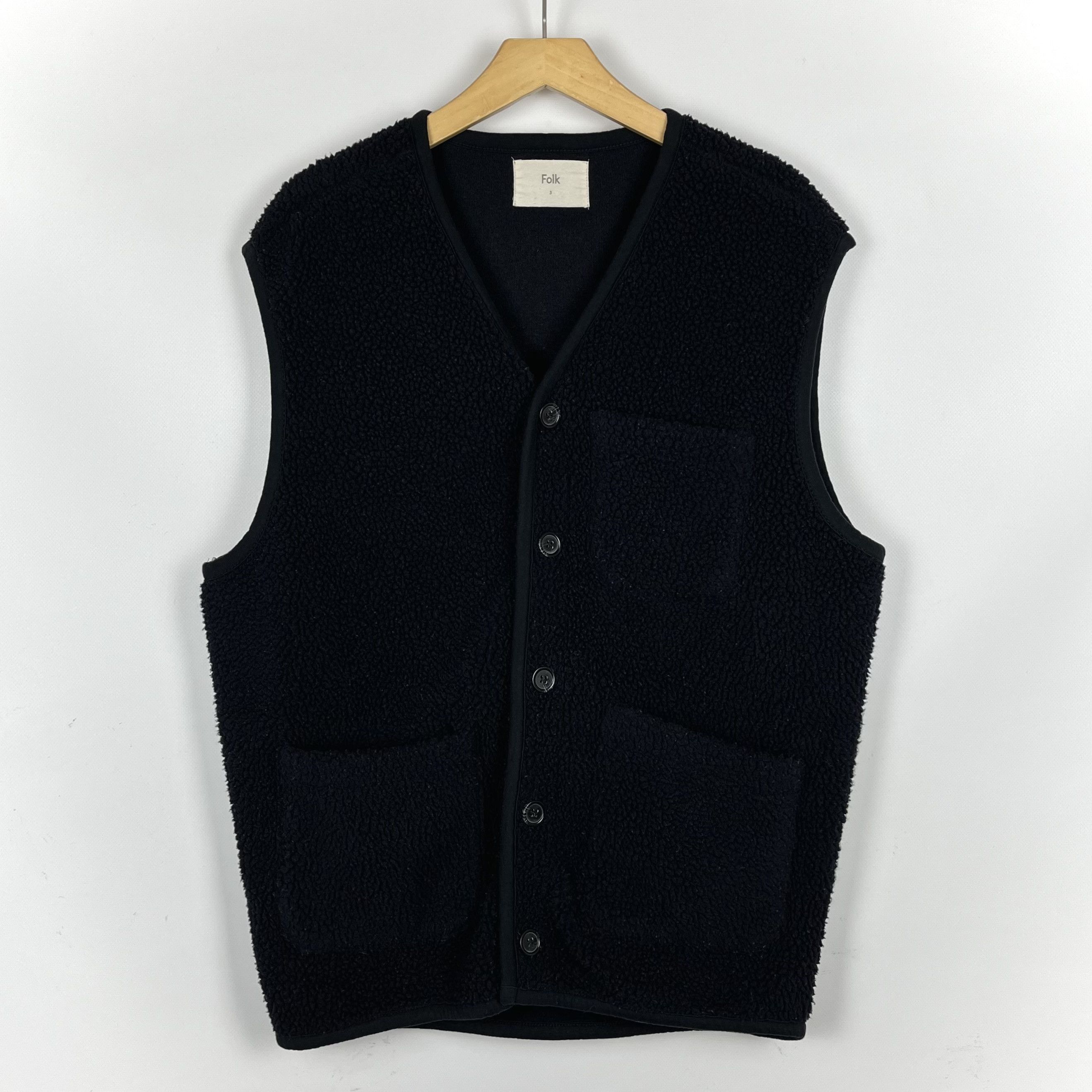 Folk Designer Folk Ford Borg Teddy Sherpa Vest Size US L / EU 52-54 / 3 - 1 Thumbnail