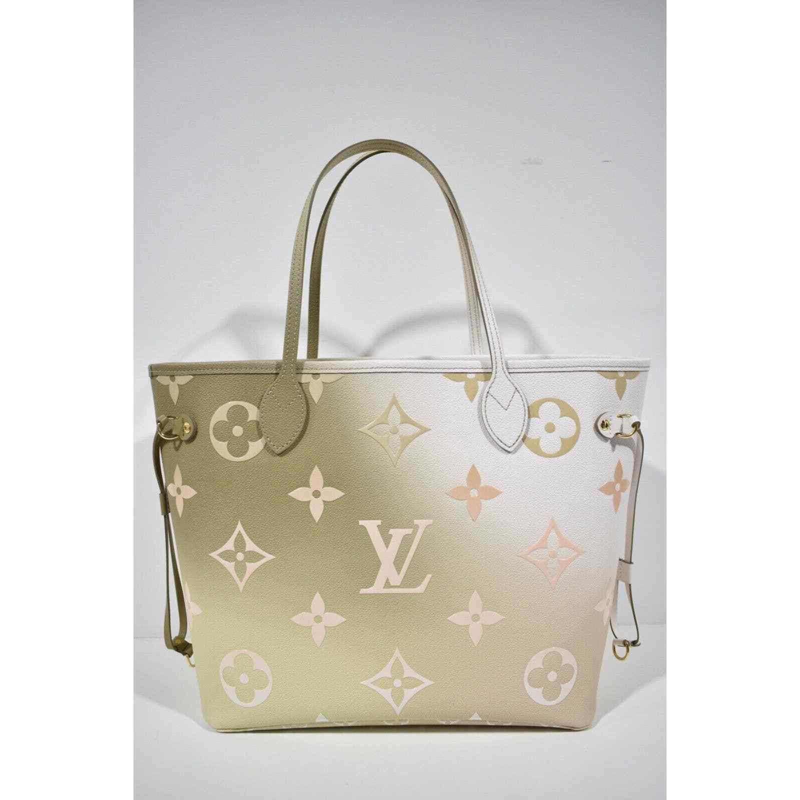 Louis Vuitton Louis Vuitton Neverfull Beige Tote Top Handle Shoulder Bag Size ONE SIZE - 7 Thumbnail
