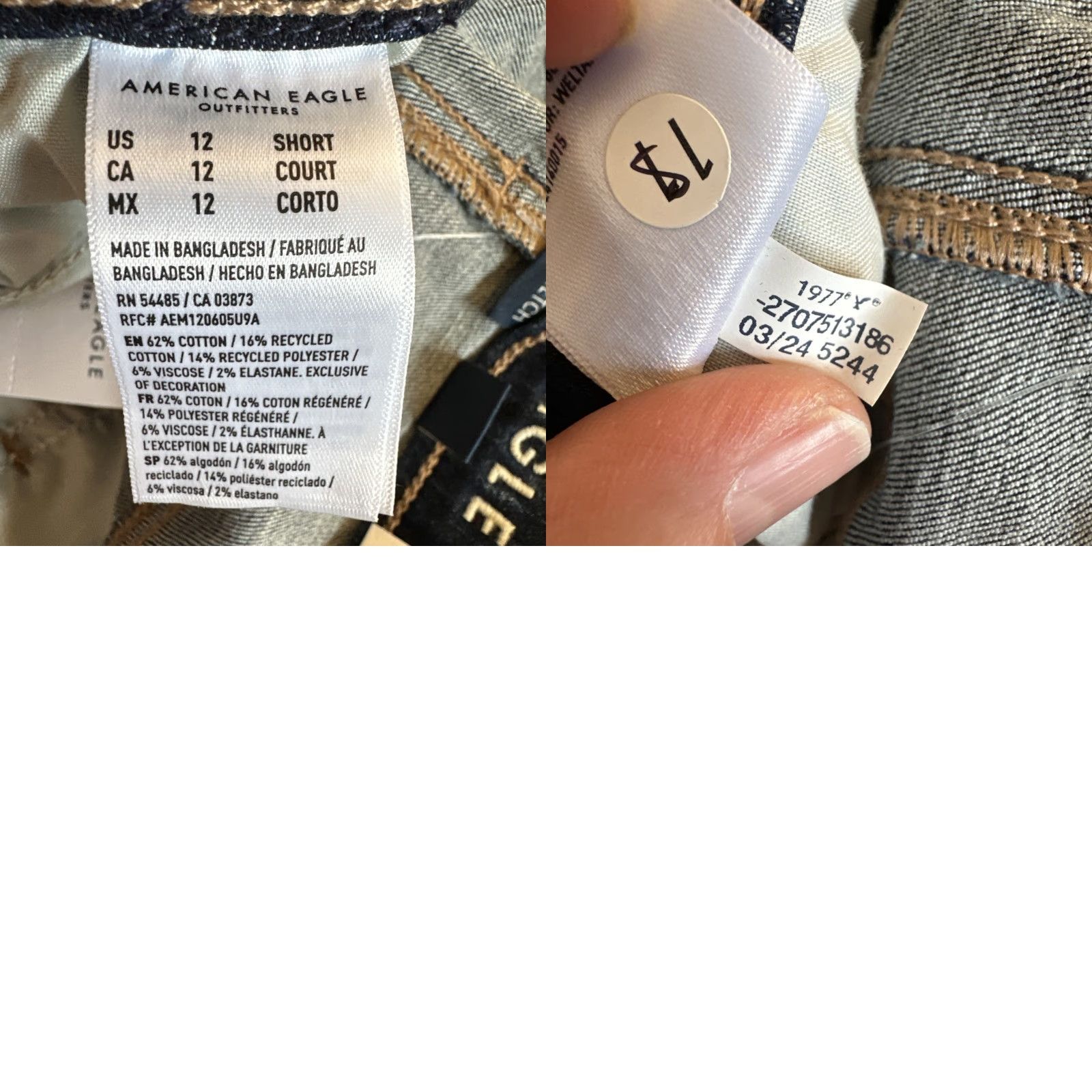 American Eagle Outfitters American Eagle Super High-Rise Jegging Shirt Jeans Womens 12 31 in Blue Denim Stretch Slim Regular New Size 34" / US 12 / IT 48 - 8 Thumbnail