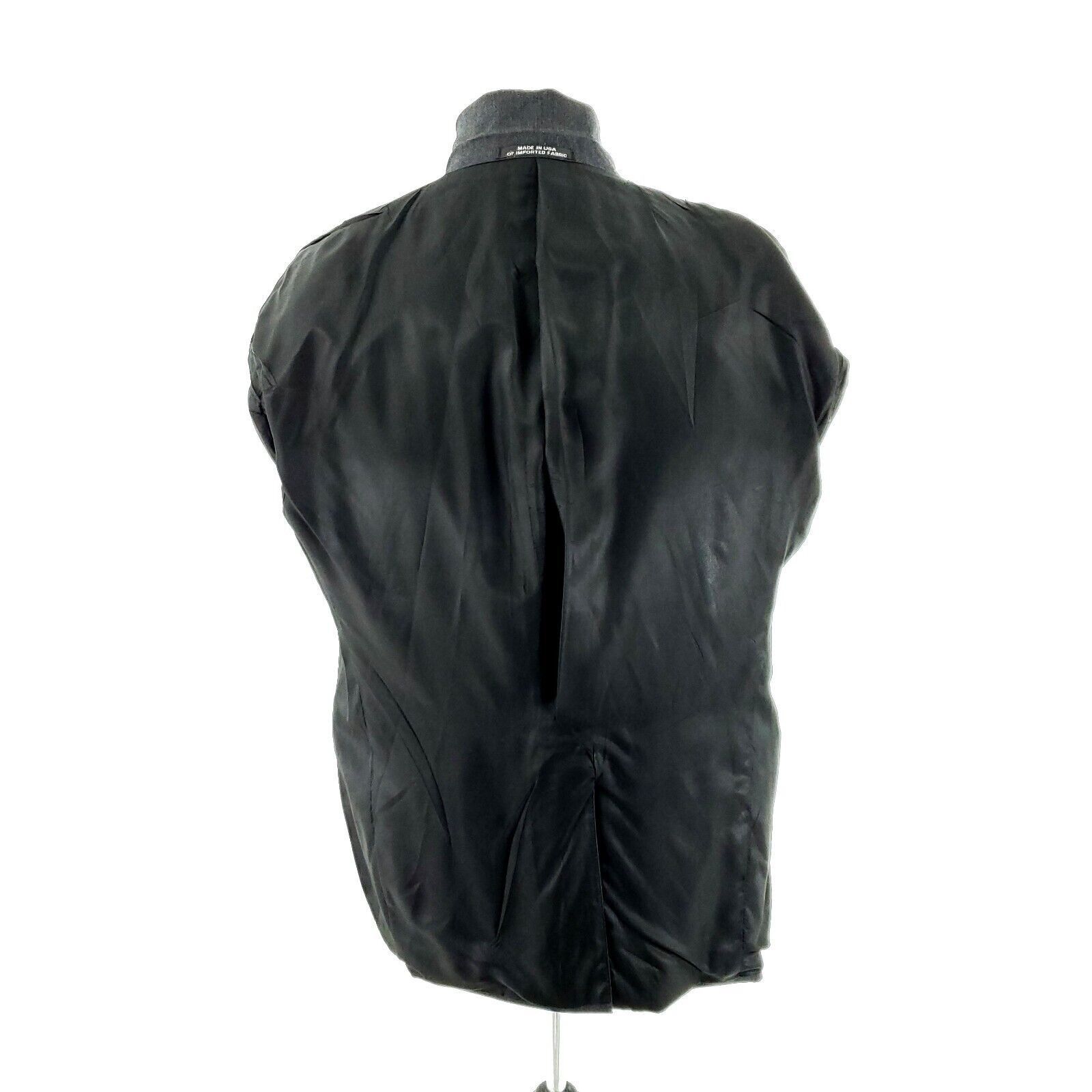 Hart Schaffner Marx Hart Schaffner Marx Wool 2 Button Blazer 40R Gray 40R Gray M Size 40R - 11 Thumbnail
