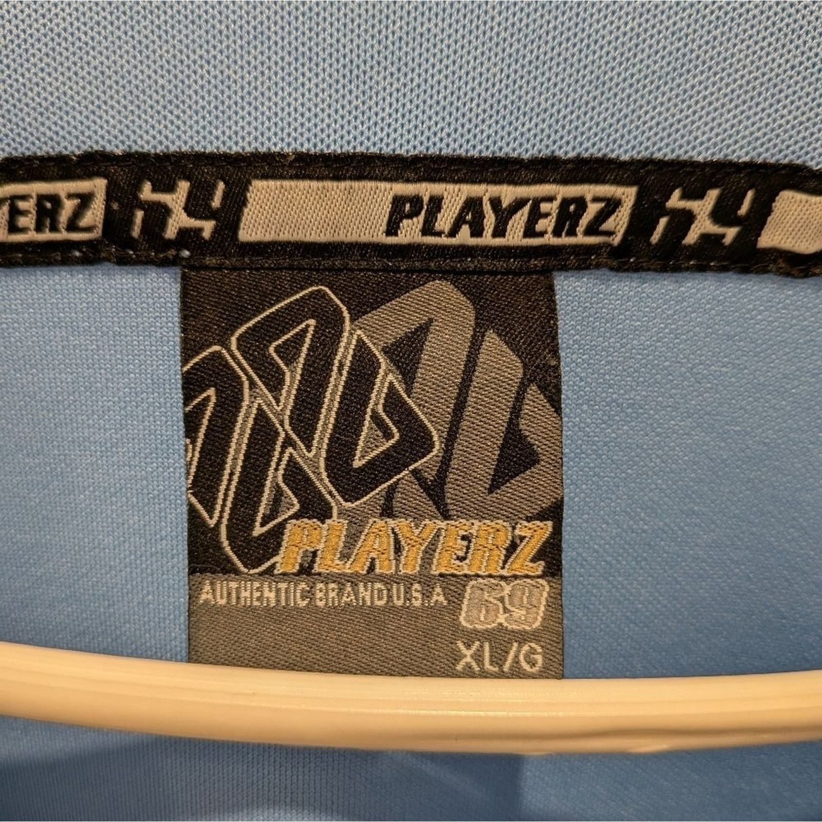 Other Vintage Playerz 69 Resurrection 99 Jersey XL Powder Blue Y2K Size US XL / EU 56 / 4 - 9 Thumbnail