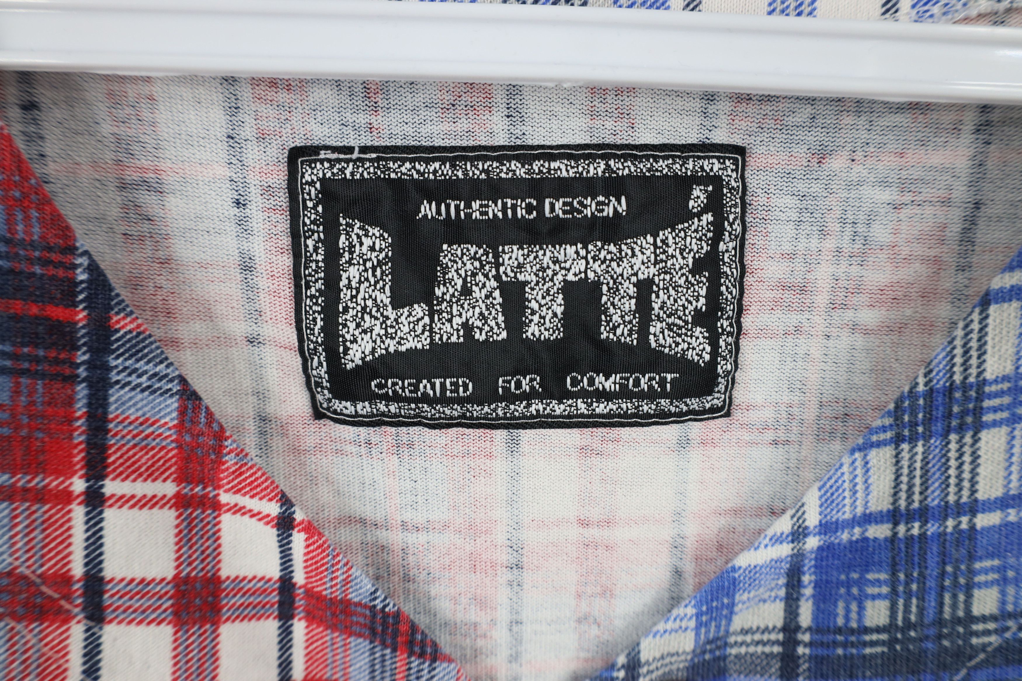 Vintage Vintage 90s Streetwear Block Flannel Baseball Jersey Plaid Size XL / US 12-14 / IT 48-50 - 9 Thumbnail