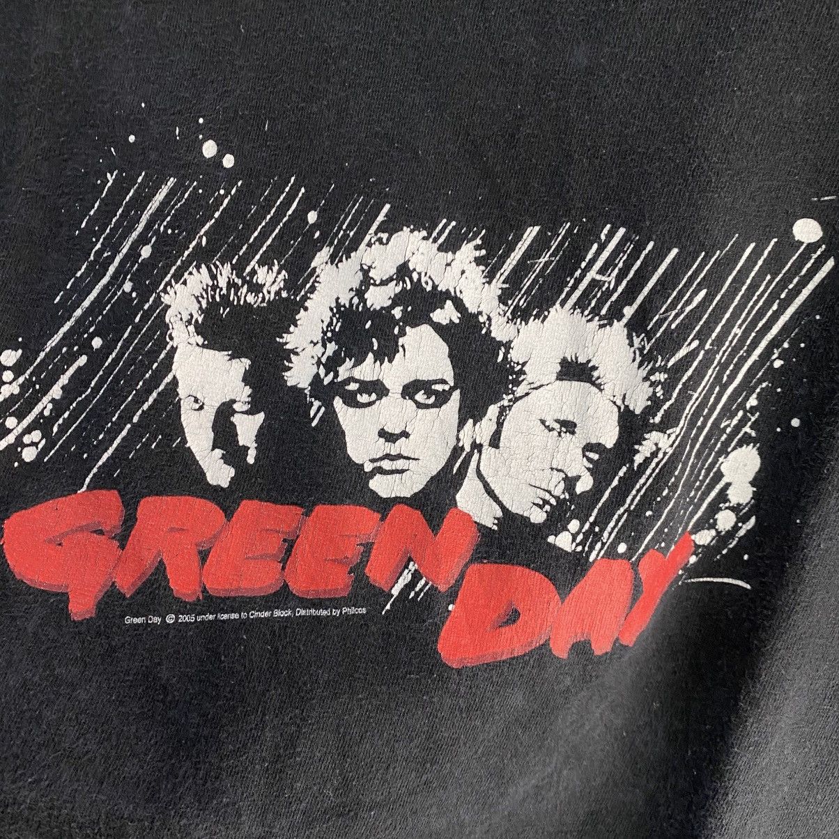 Band Tees × Vintage Vintage Green Day 2005 Tour By Cinder Block Tees Tshirt Size US M / EU 48-50 / 2 - 6 Thumbnail