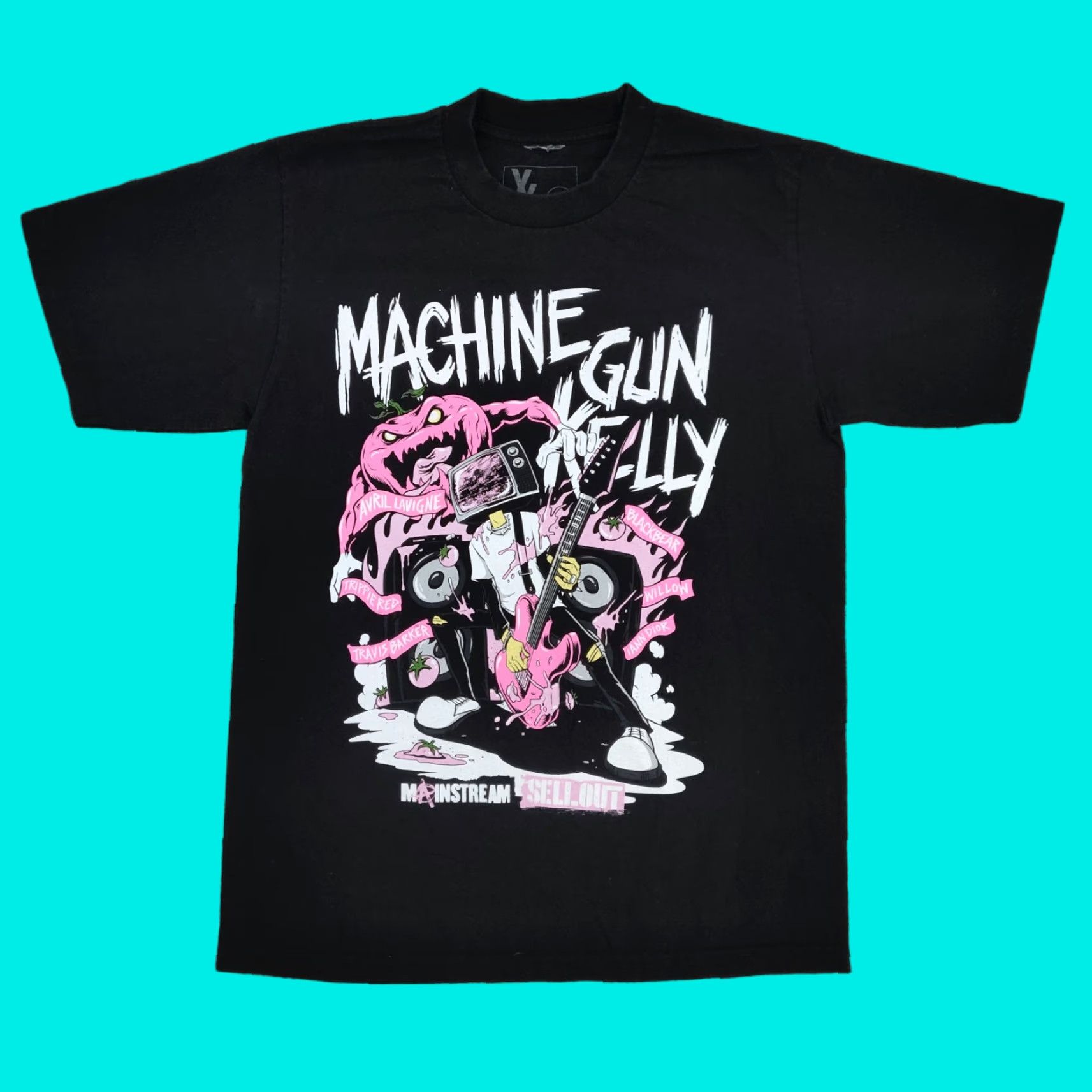 Vintage Machine Gun Kelly T-Shirt Adult Mens M Black Mainstream Sellout Tour MGK 2022 Size US M / EU 48-50 / 2 - 1 Thumbnail