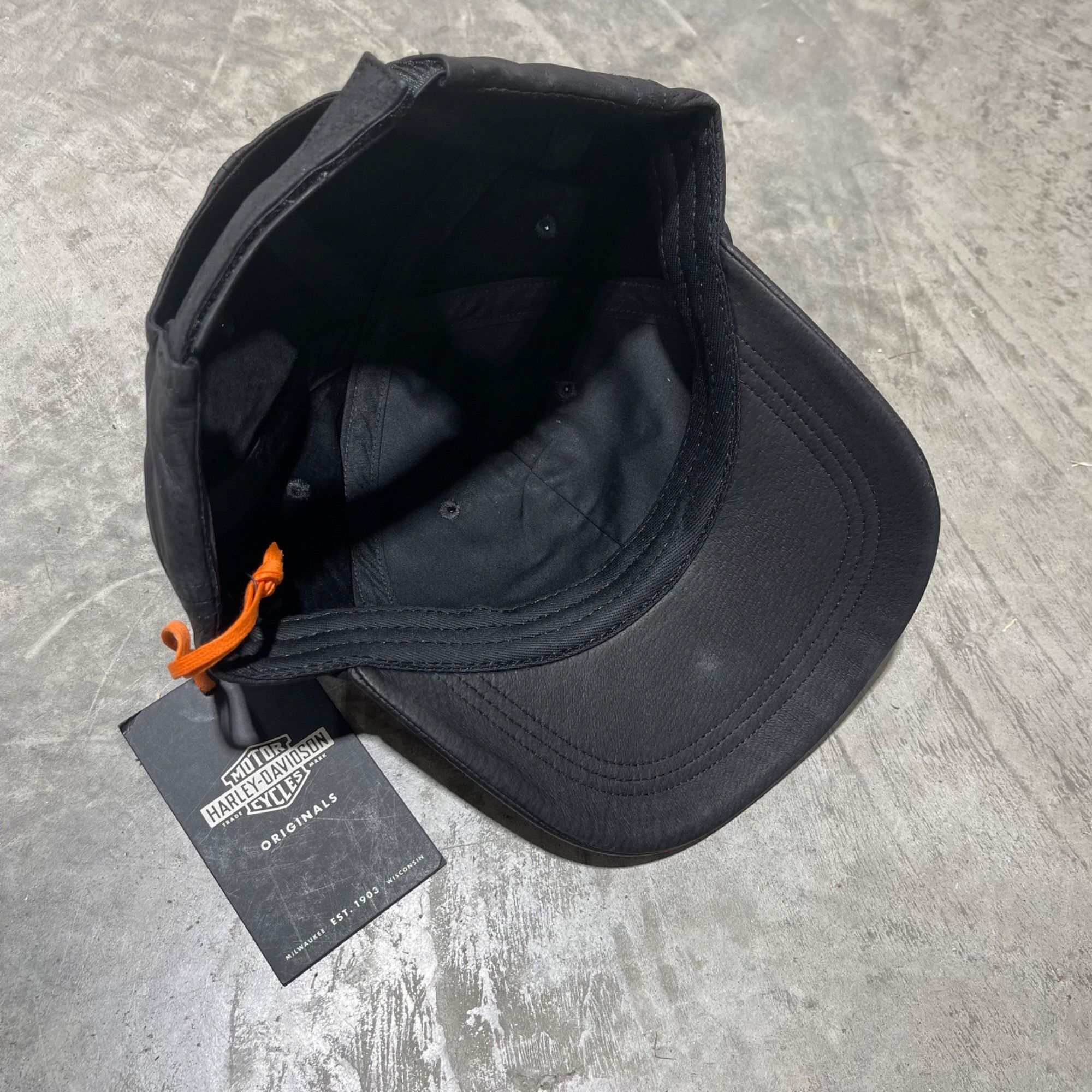 Harley Davidson NWT HARLEY DAVIDSON LEATHER HAT - OS Size ONE SIZE - 5 Thumbnail