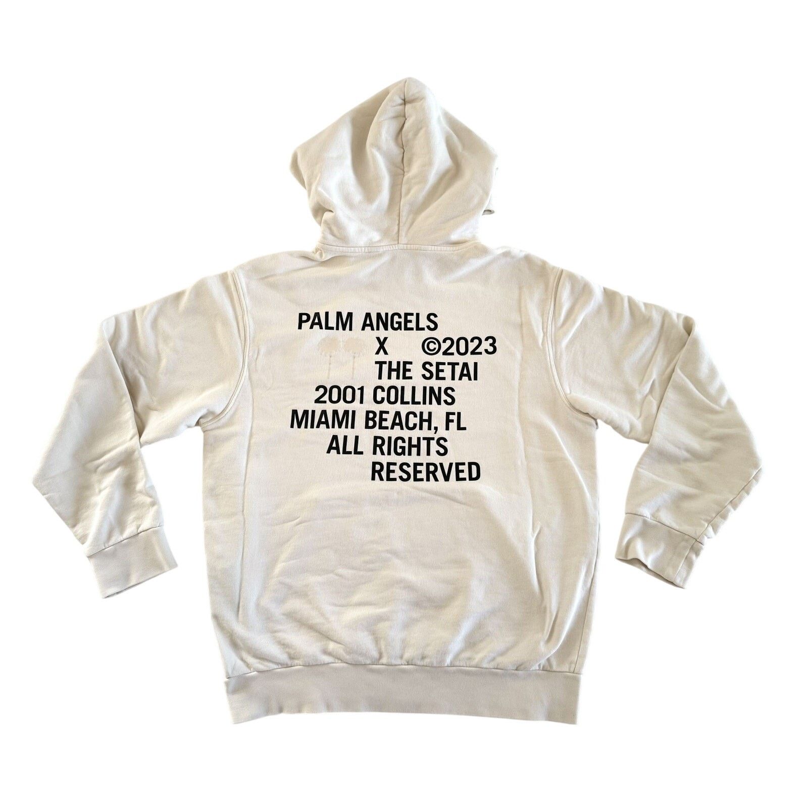 Palm Angels Palm Angels x The Setai Hotel Miami Beach White Hoodie Size US M / EU 48-50 / 2 - 1 Thumbnail