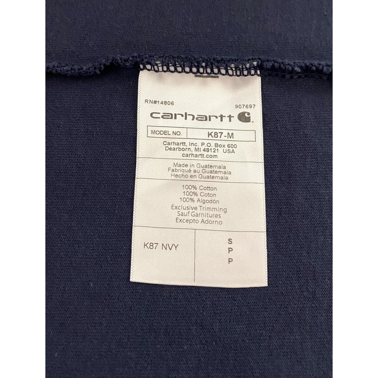 Carhartt VINTAGE Carhartt MKD Electric Shirt Mens Small Navy Loose Fit Pocket Workwear Tee K87 Size US S / EU 44-46 / 1 - 7 Thumbnail