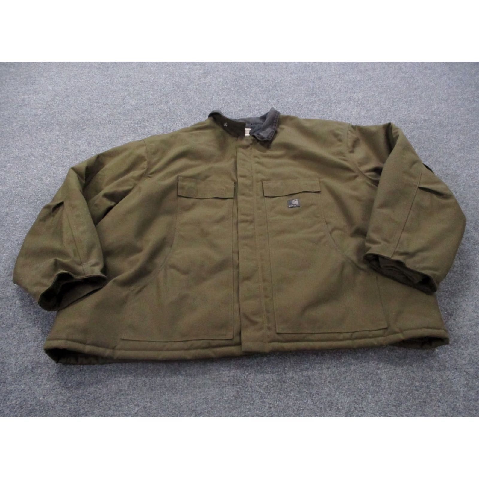 Carhartt Carhartt Jacket Mens 3XL Canvas Puffer Lined Workwear Coat Barn Outdoor Vintage Bomber Jacket Mens Brown Canvas Coat Size US XXL / EU 58 / 5 - 2 Thumbnail