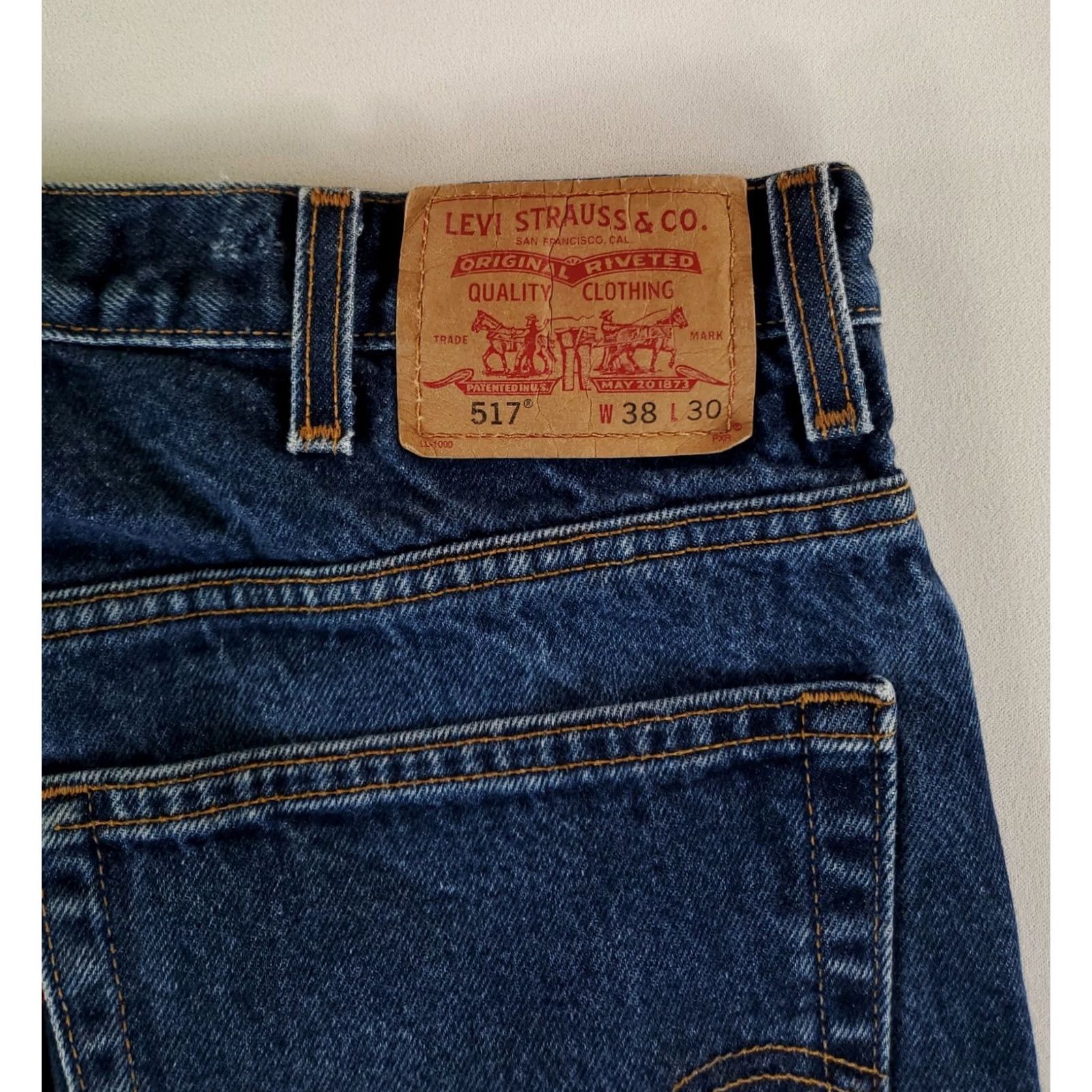 Levi's VINTAGE Levi's 517 VTG Y2K Jeans Blue Made USA Mens 36x29 Inseam 29 Bootcut Denim Jeans Mens Blue 517 VTG Y2K Size US 36 / EU 52 - 4 Thumbnail