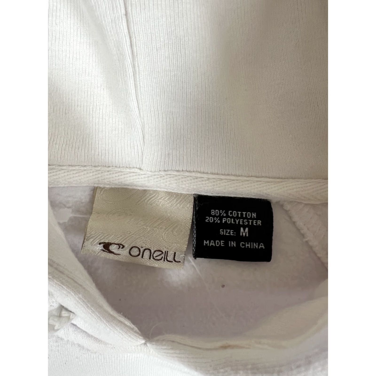 O'Neill VINTAGE O'Neill Hoodie Sweatshirt Womens Size Medium White Hoodie 90s Surf Beach Outdoor Fleece Pullover Sweatshirt Mens Womens Teens Size M / US 6-8 / IT 42-44 - 4 Thumbnail