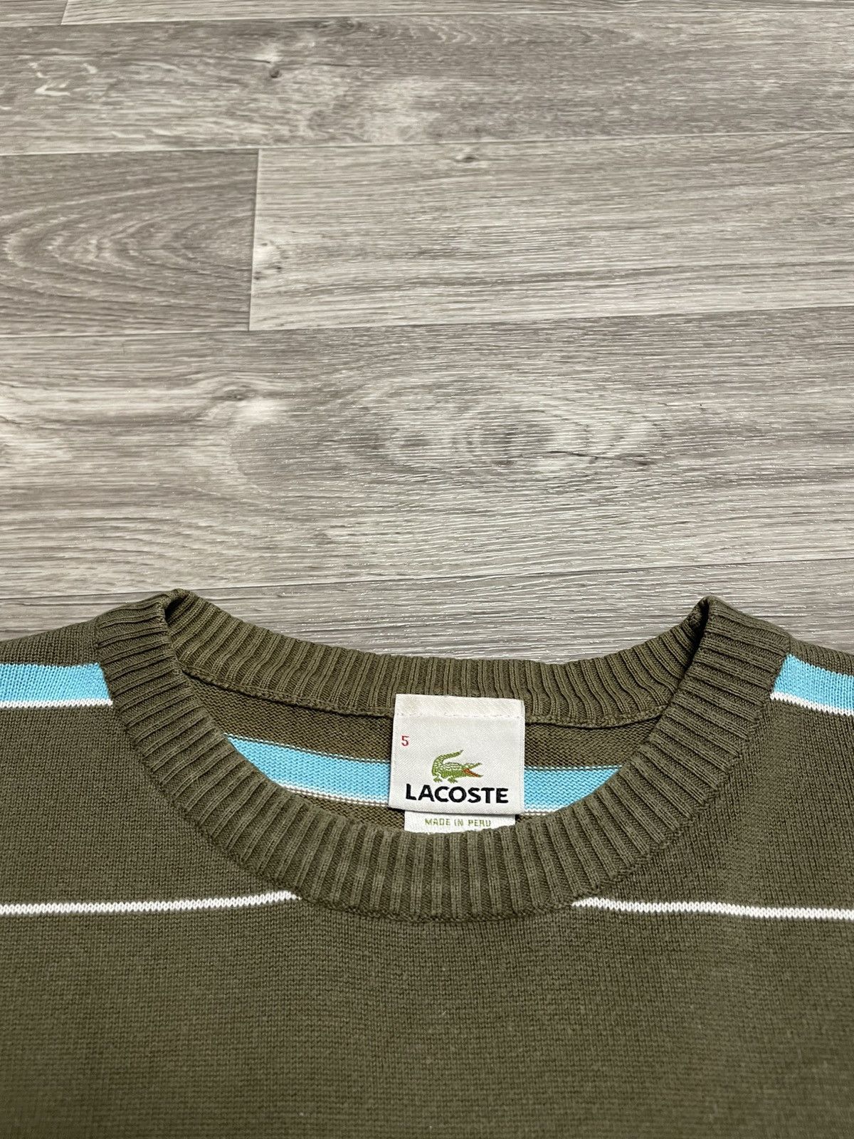 Lacoste Vintage Lacoste Striped Sweater Y2K Size US S / EU 44-46 / 1 - 12 Thumbnail