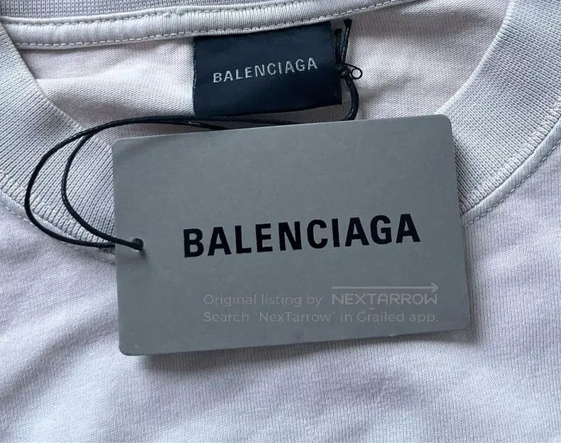Balenciaga Balenciaga Letter Logo Printed Short Sleeve T-Shirt Size XS / US 0-2 / IT 36-38 - 5 Thumbnail