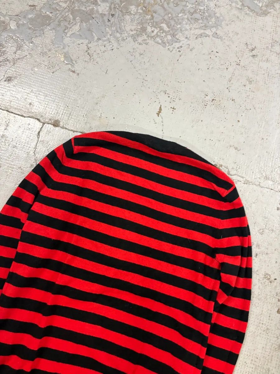 Givenchy AW2017 Givenchy Red Black Striped Cotton Sweater by Riccardo Tisci Size US S / EU 44-46 / 1 - 6 Thumbnail