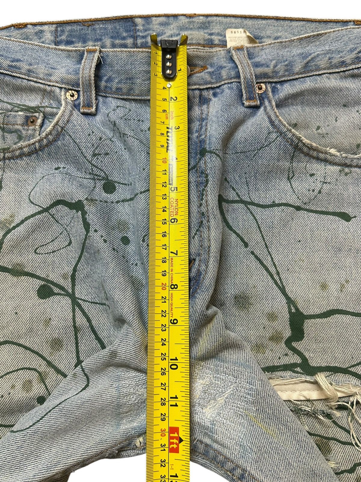 Levi's Vintage 80s Usa Levis 505 Paint Splatter Distressed Jeans Size US 32 / EU 48 - 16 Thumbnail
