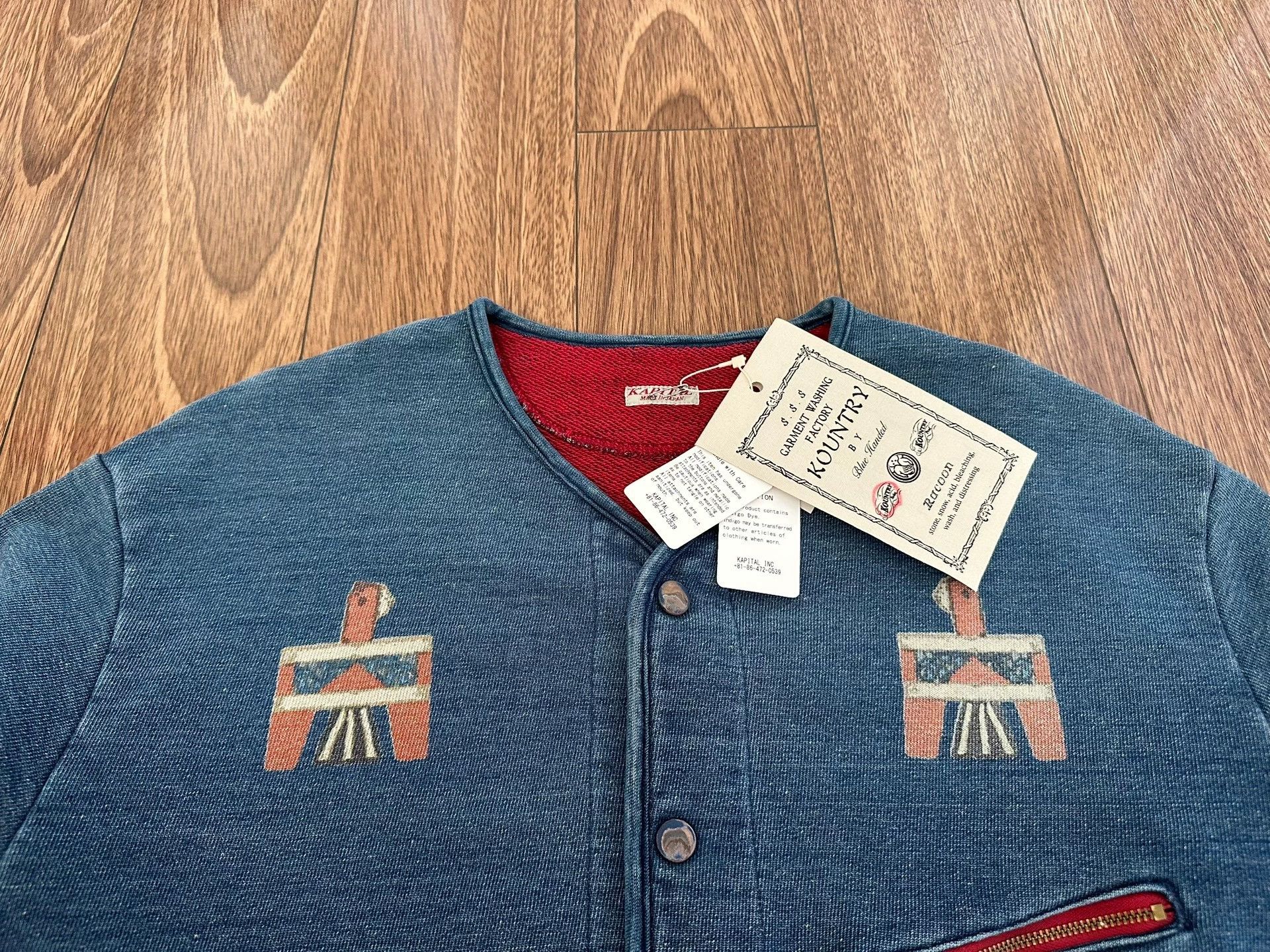 Kapital Kountry KAPITAL KOUNTRY embroidered paint-washed jacket Size L / US 10 / IT 46 - 4 Thumbnail