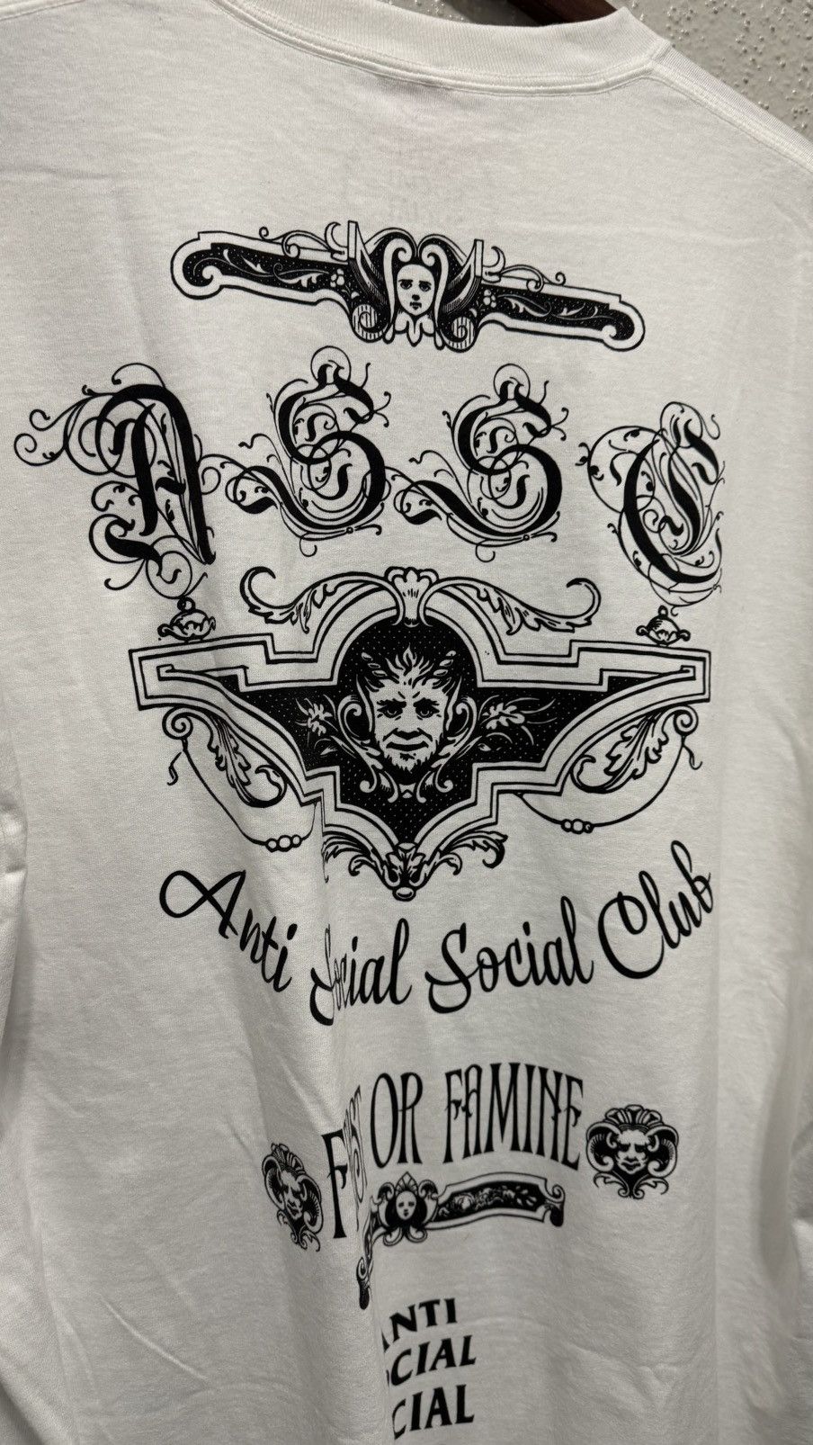 Anti Social Social Club Anti Social Social Club White Graphic Tee 2XL Men's Size US XXL / EU 58 / 5 - 5 Thumbnail