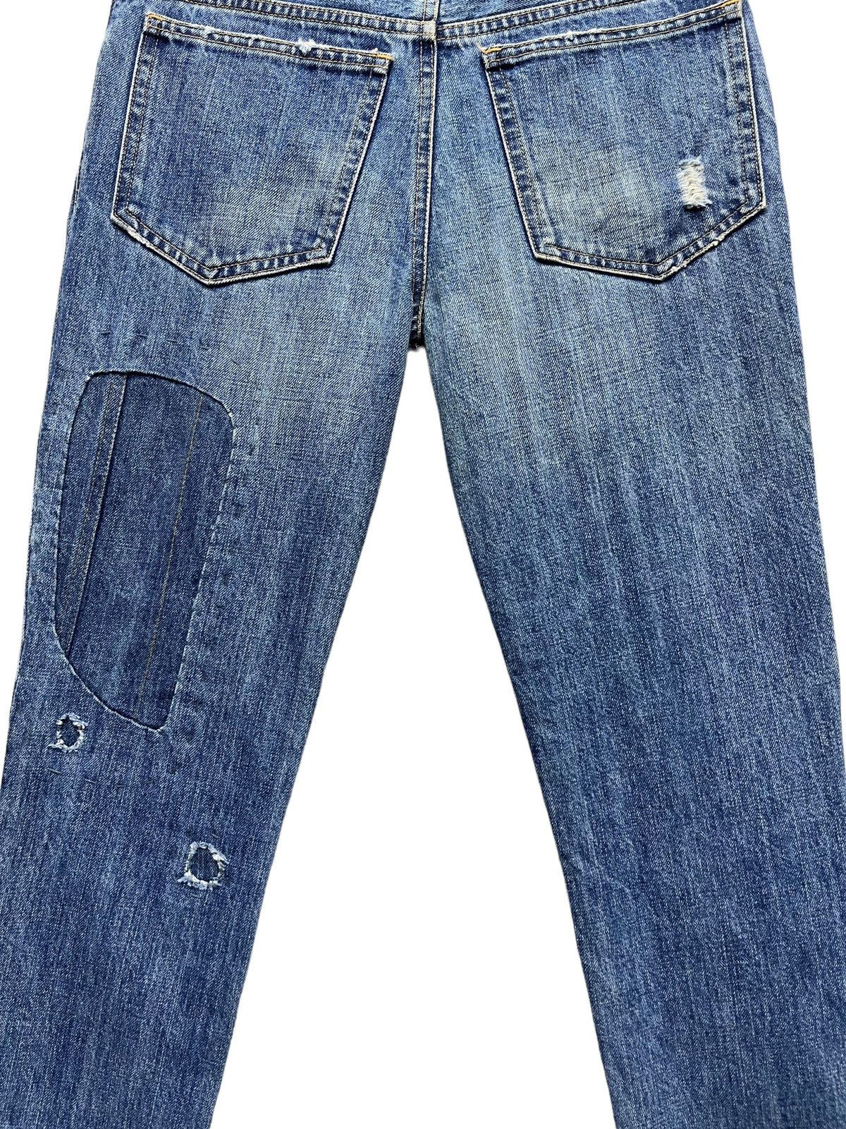 Issey Miyake 🔥Vintage TSUMORI CHISATO Patchwork Denim Super Skinny Jeans Size 27" / US 4 / IT 40 - 9 Thumbnail