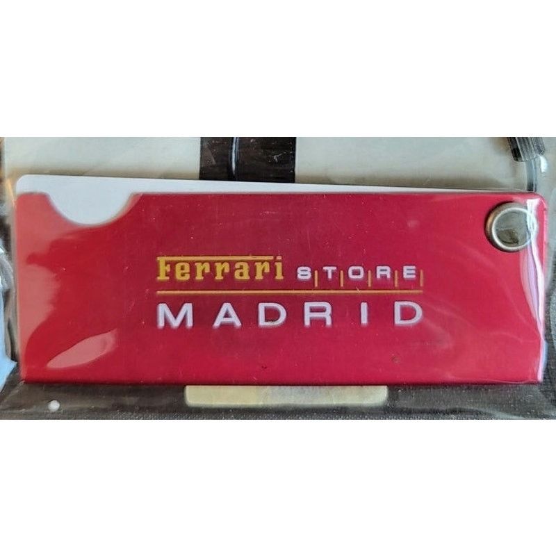 Ferrari FERRARI Store Luggage Tag MADRID New Red NWT Supercar Size ONE SIZE - 1 Thumbnail