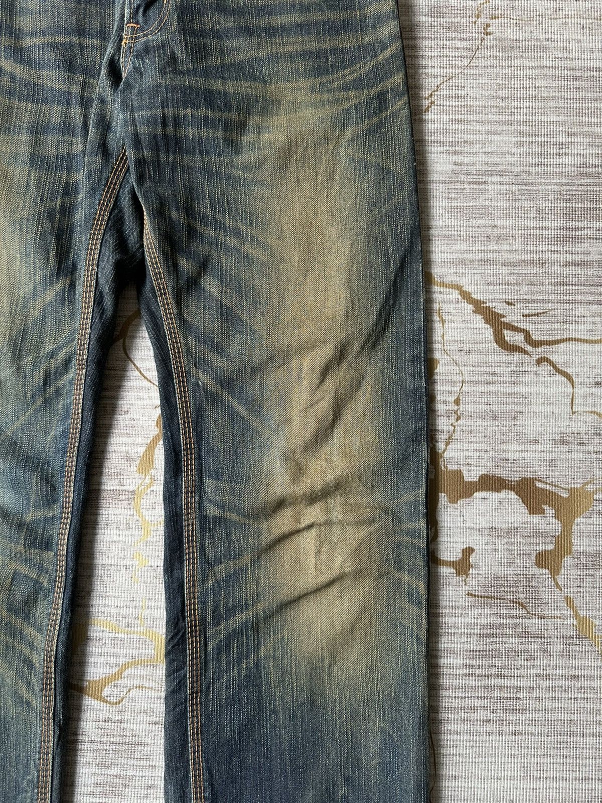 Japanese Brand Edwin XV Rusty Claw Marks Distressed Denim Size US 28 / EU 44 - 9 Thumbnail