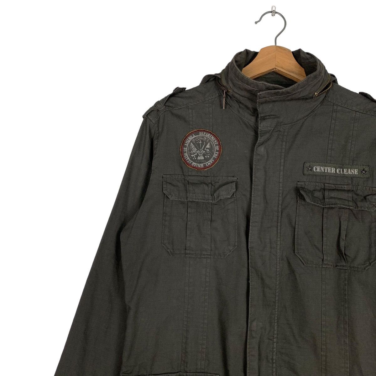 Japanese Brand CENTER CLEASE Combat Tactical Hooded Jacket #0487-C22 Size US M / EU 48-50 / 2 - 3 Thumbnail