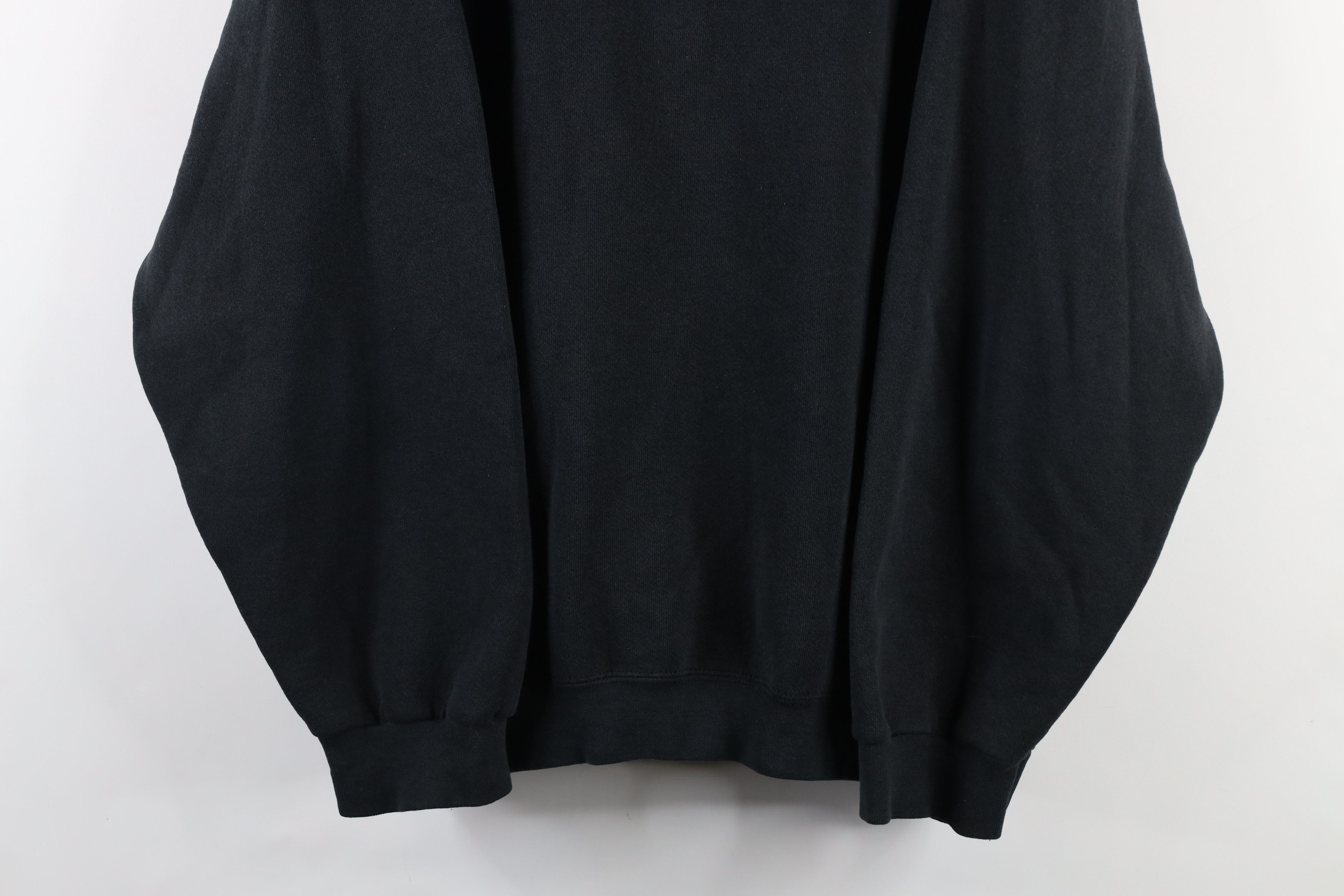 Vintage Vintage 90s Bike Blank Crewneck Sweatshirt Black USA Size US XXL / EU 58 / 5 - 3 Thumbnail