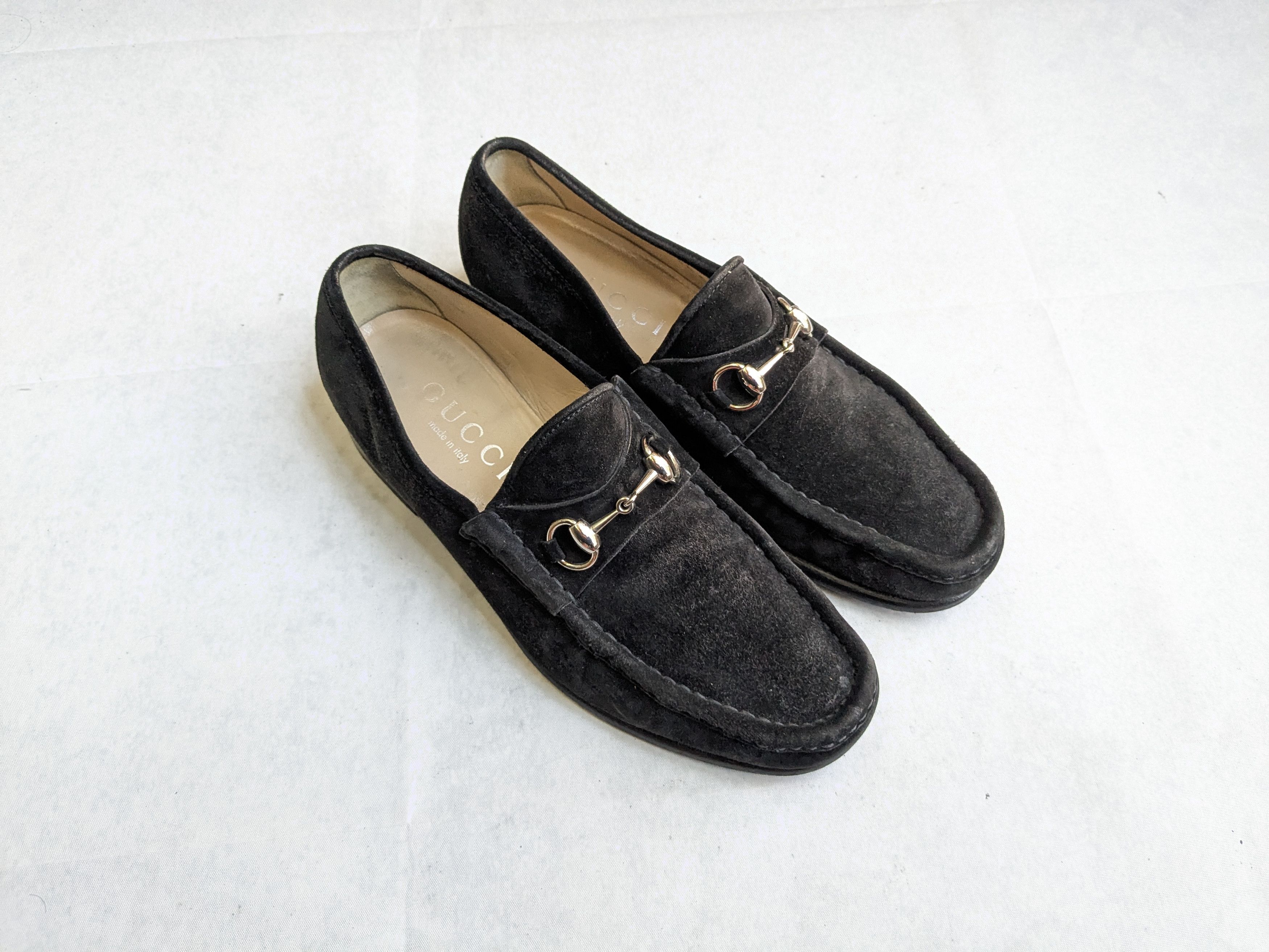 Gucci × Tom Ford × Vintage Vintage Gucci Black Horse Bit Suede