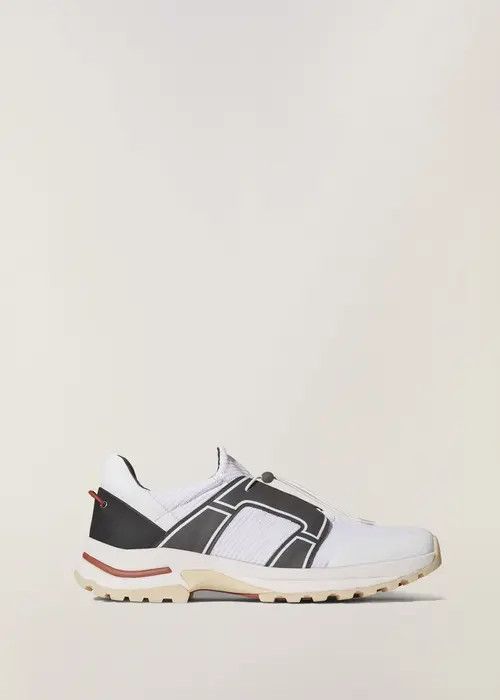 image of Loro Piana O1Srvl11E0324 Trail Hiker Walk Sneakers In Black/white in Black White, Men's (Size 14)
