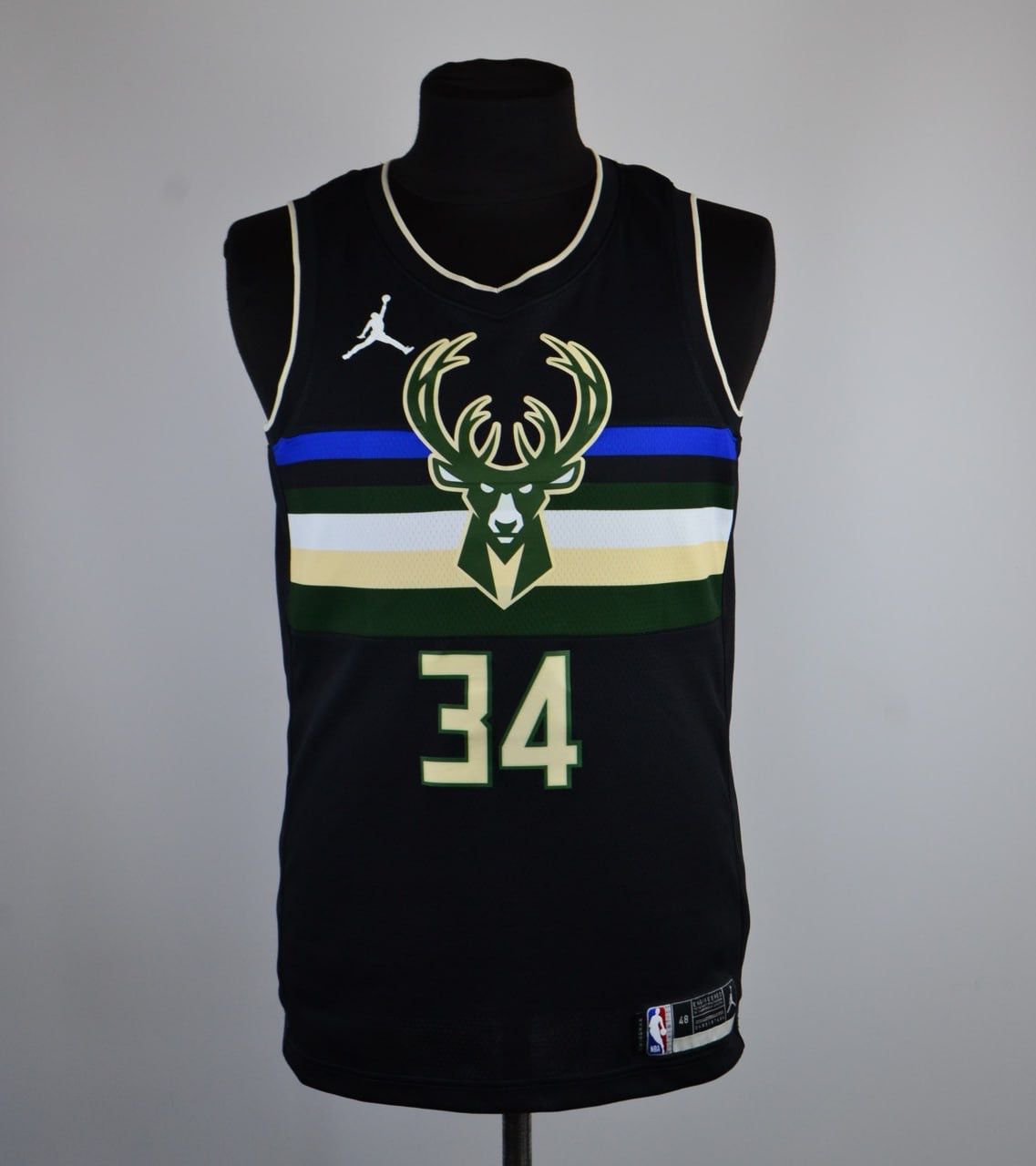 NBA NIKE Milwaukee Bucks Giannis Antetokounmpo Jersey Undershirt Size US L / EU 52-54 / 3 - 1 Thumbnail