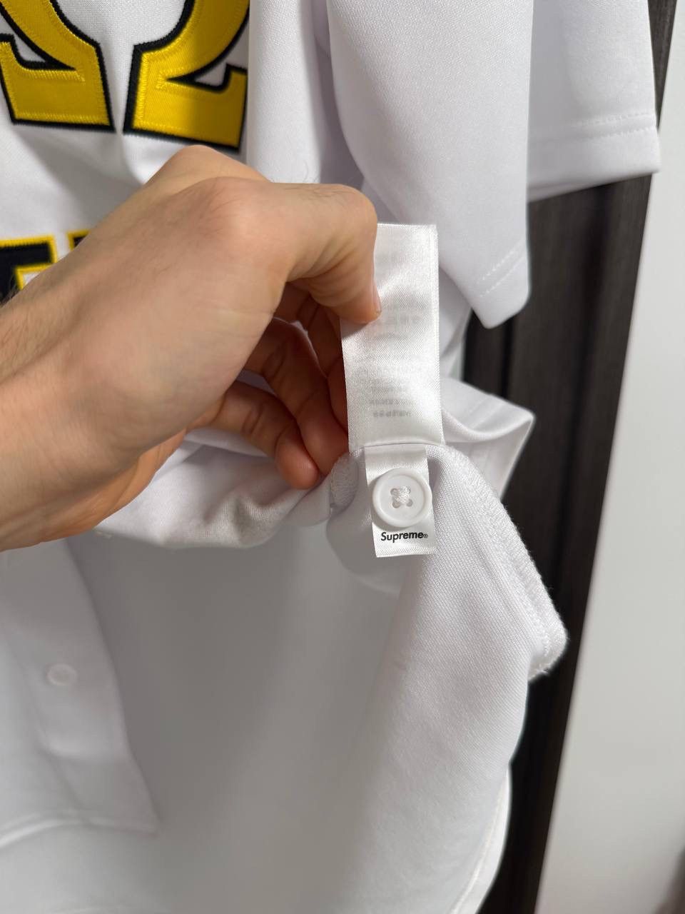Supreme Supreme Alpha Omega Baseball Jersey size M white Size US M / EU 48-50 / 2 - 5 Thumbnail