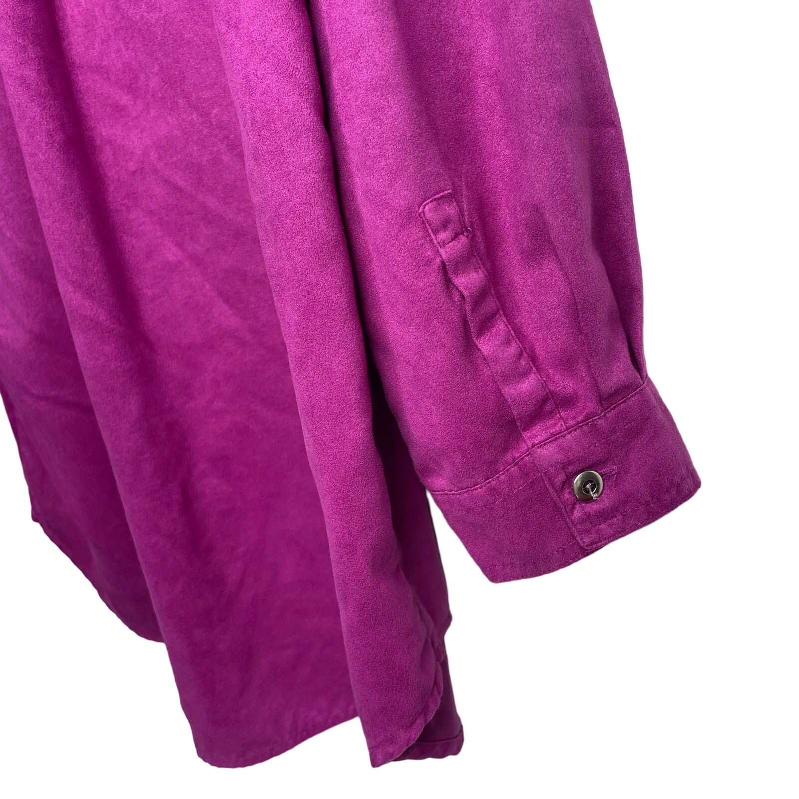 Chicos Chico’s Design Faux Suede Shirt Size XL / US 12-14 / IT 48-50 - 5 Thumbnail