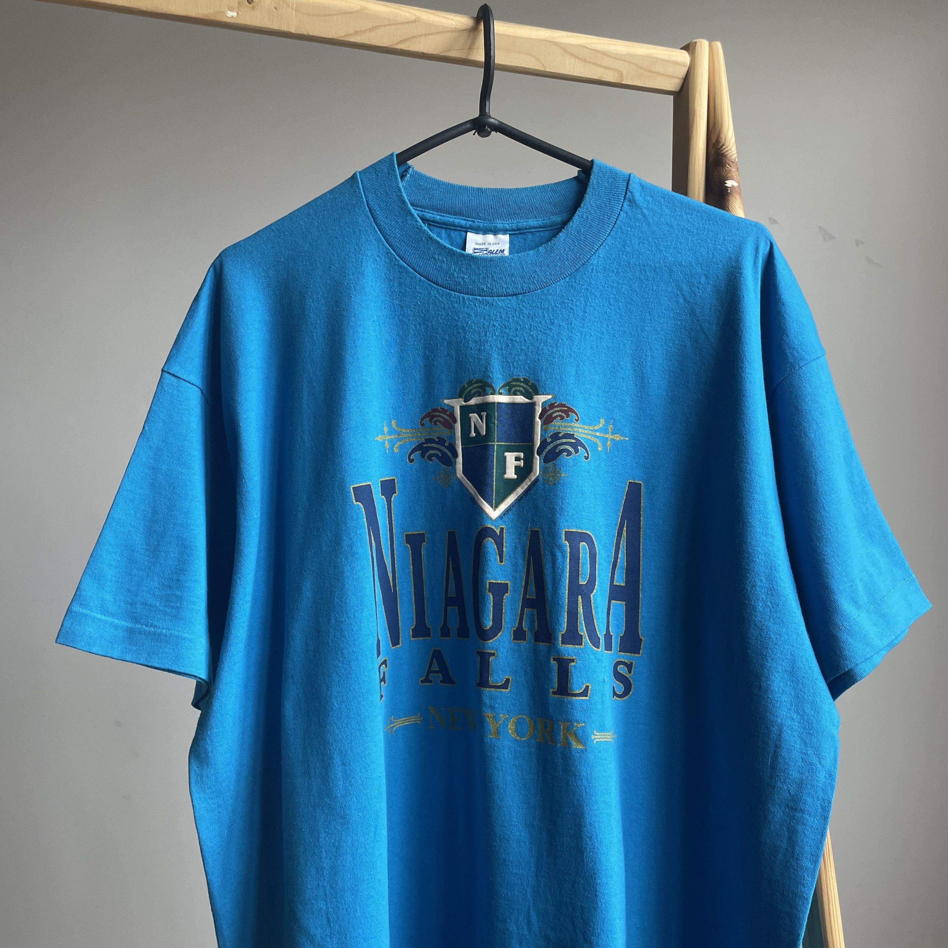 Salem Sportswear Niagara Falls Vintage 90's Single Stitch T-Shirt Size XL Size US XL / EU 56 / 4 - 3 Thumbnail