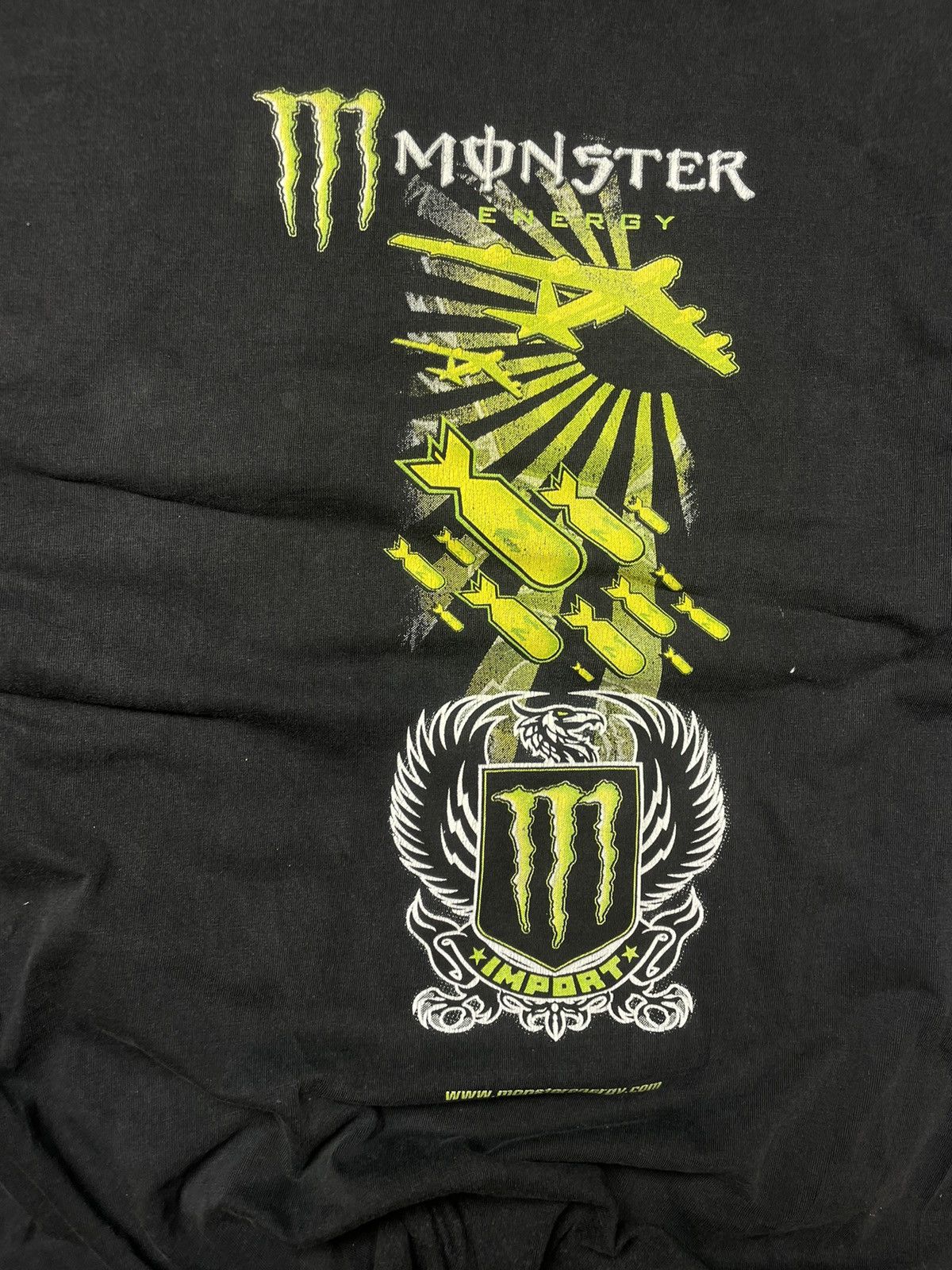 Vintage Full scale tshirt monster energy racing vintage Size US M / EU 48-50 / 2 - 4 Thumbnail