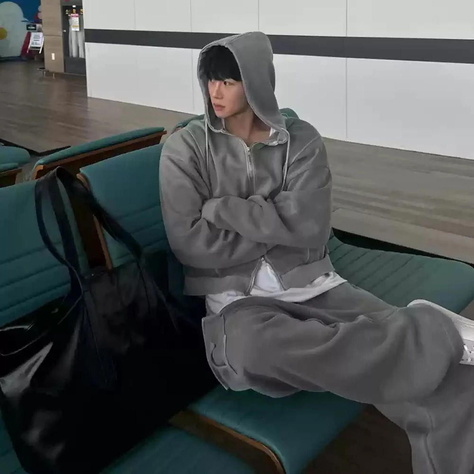Vintage Cargo Grey Zip-up Hoodie/Sweatpants Size US 32 / EU 48 - 3 Thumbnail
