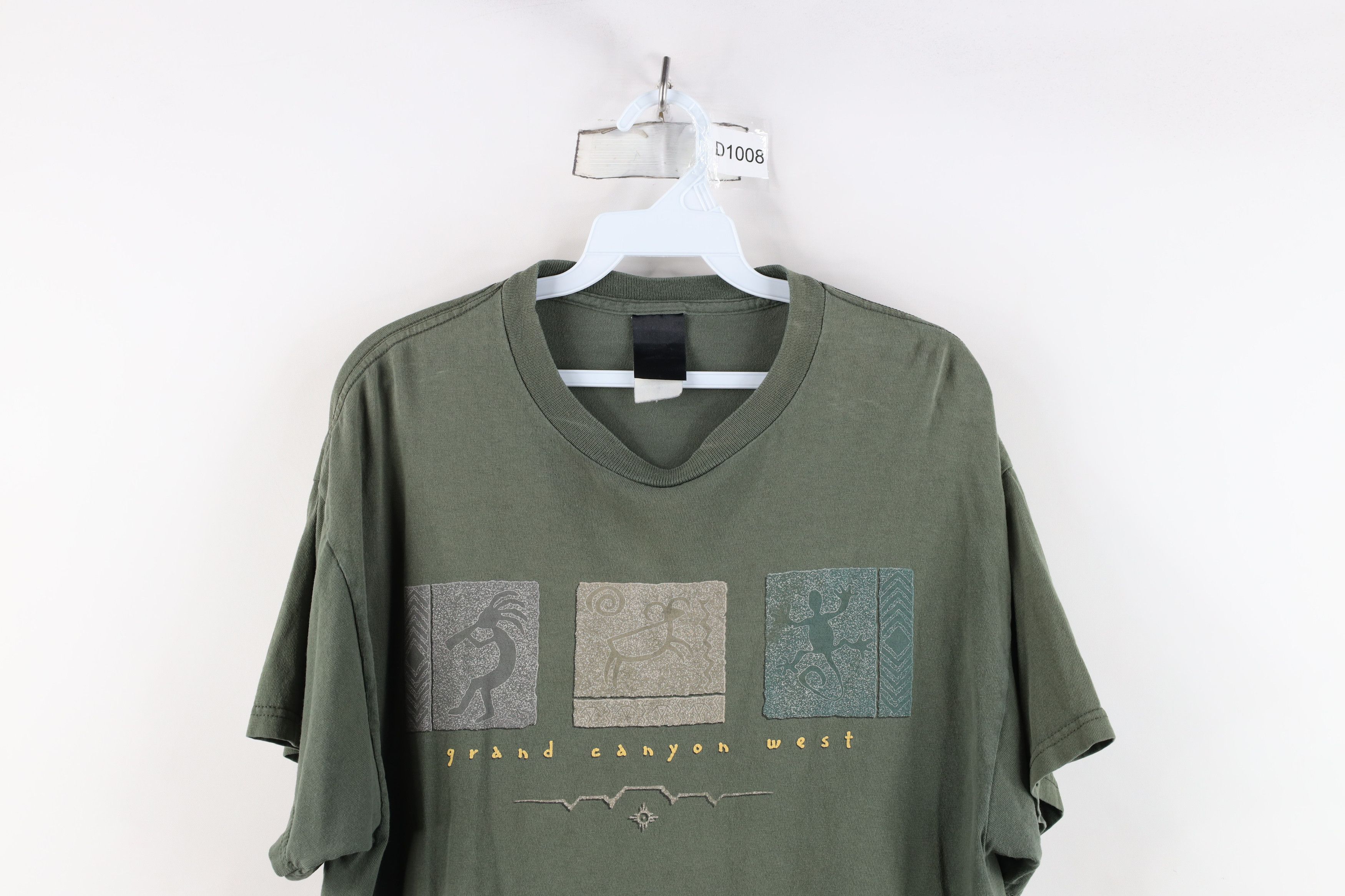Vintage Vintage 90s Streetwear West Kokopelli Cave Art T-Shirt Size US M / EU 48-50 / 2 - 2 Thumbnail