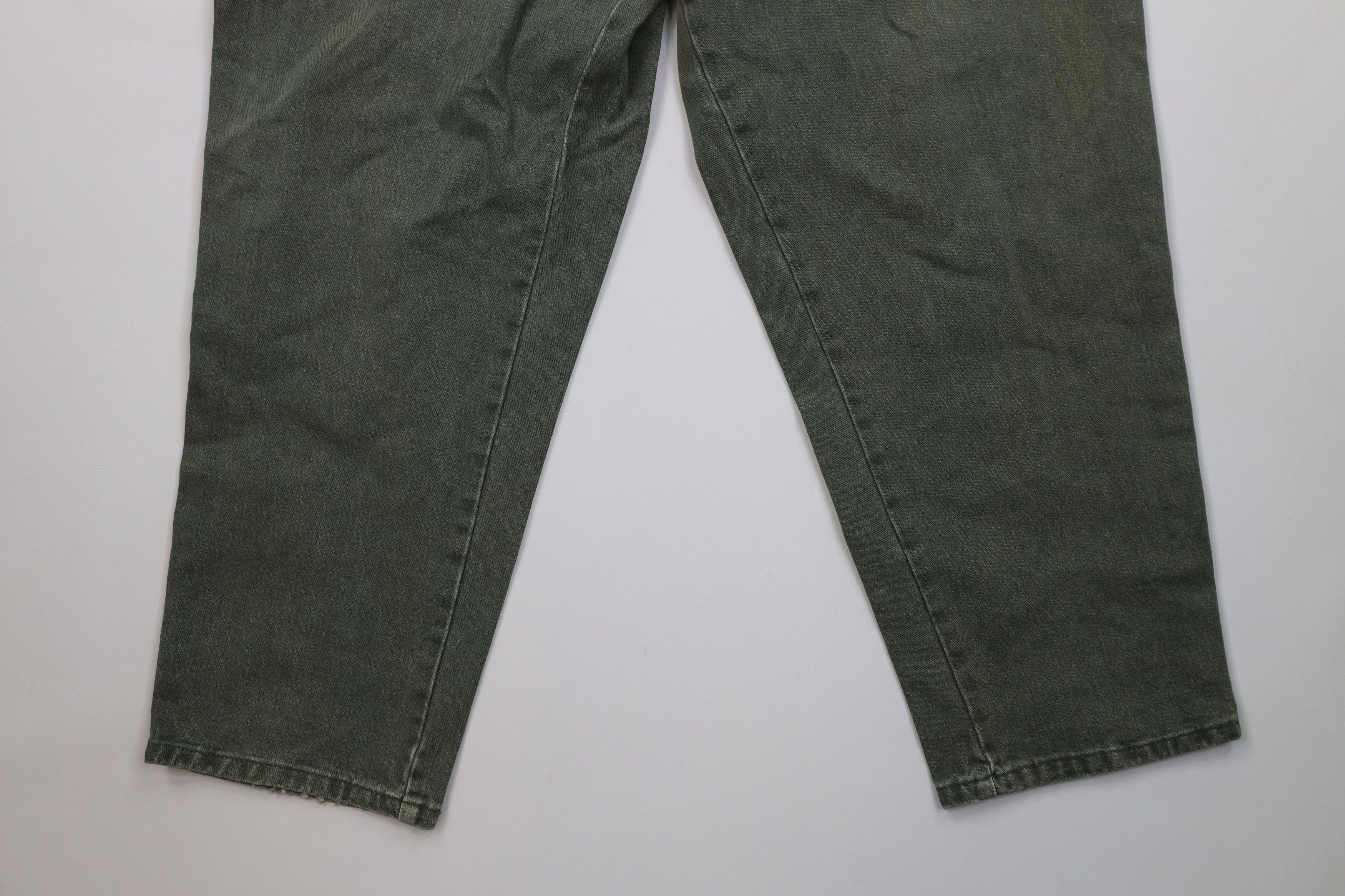 Vintage Vintage 90s Streetwear Fit Utility Denim Jeans Green USA Size 40" / US 18 - 4 Thumbnail