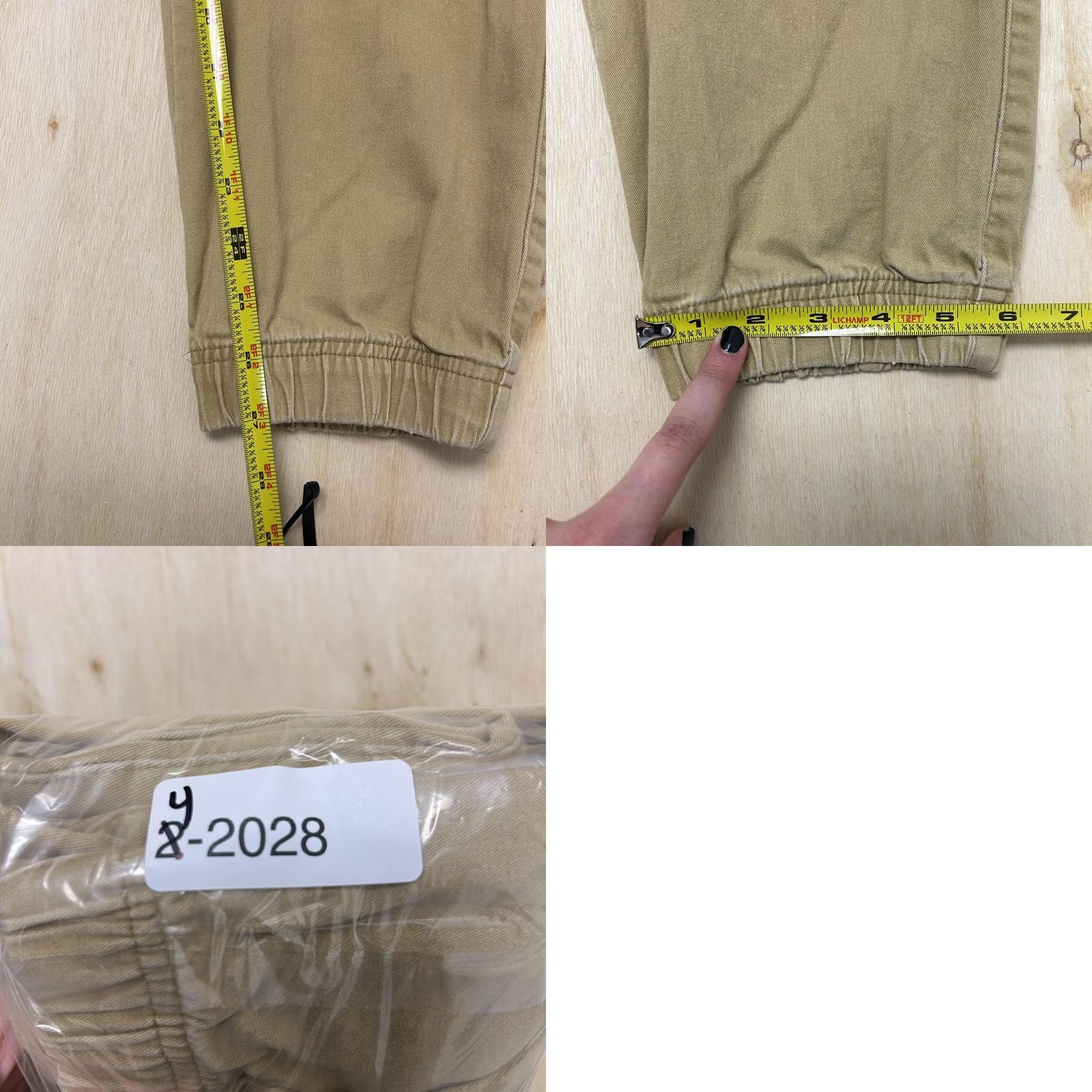 Vintage Tony Hawk Jogger Pants Mens Large Beige Canvas Elastic Waist Casual Stretch Size US 33 - 8 Thumbnail