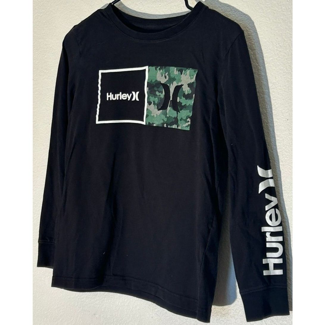 Hurley Hurley Boys' Black Long Sleeve T-Shirt - Size Large Size US L / EU 52-54 / 3 - 3 Thumbnail