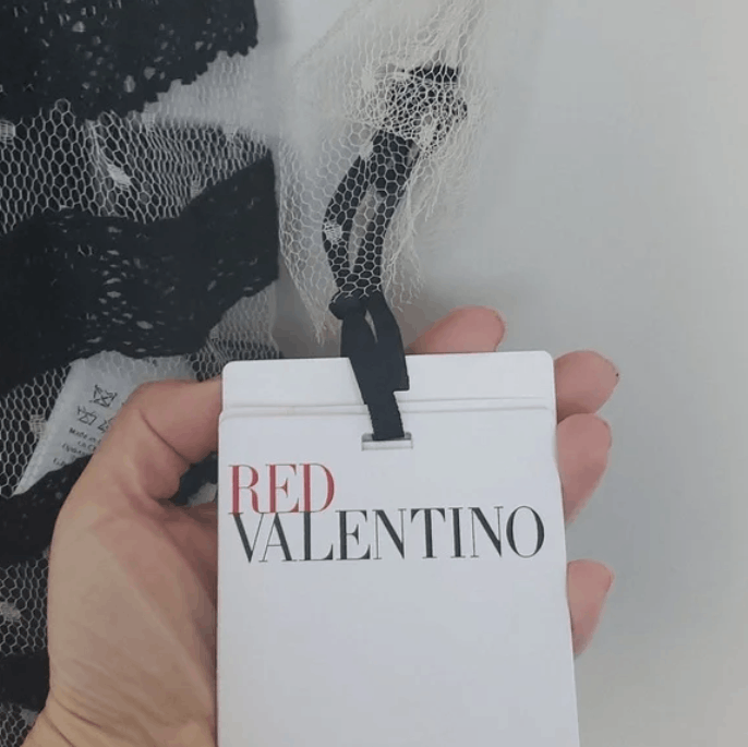 RED Valentino Crocheted lace-paneled point d'esprit mini dress Size XS / US 0-2 / IT 36-38 - 9 Thumbnail