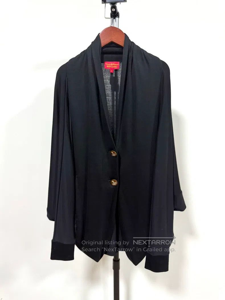 Vivienne Westwood Vivienne Westwood Black batwing sleeve open-front jacket Size M / US 6-8 / IT 42-44 - 8 Thumbnail