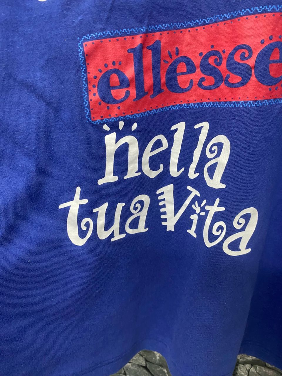 Ellesse Vintage 90s Ellesse Nuovo Sentiment Tshirt Size L / US 10 / IT 46 - 4 Thumbnail