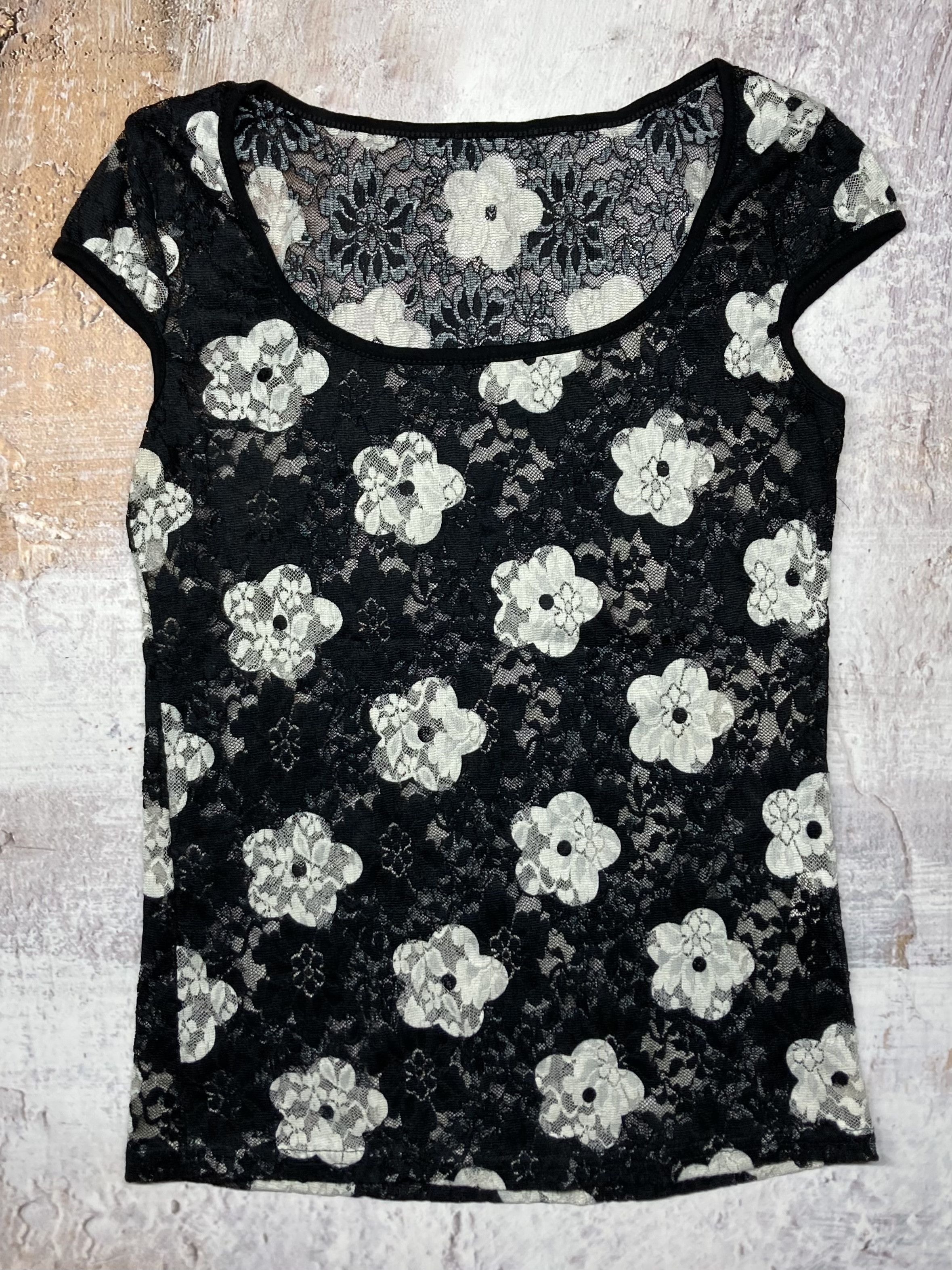 Vintage Vintage Floral Mesh Tank Top Women’s Size S Size S / US 4 / IT 40 - 2 Thumbnail