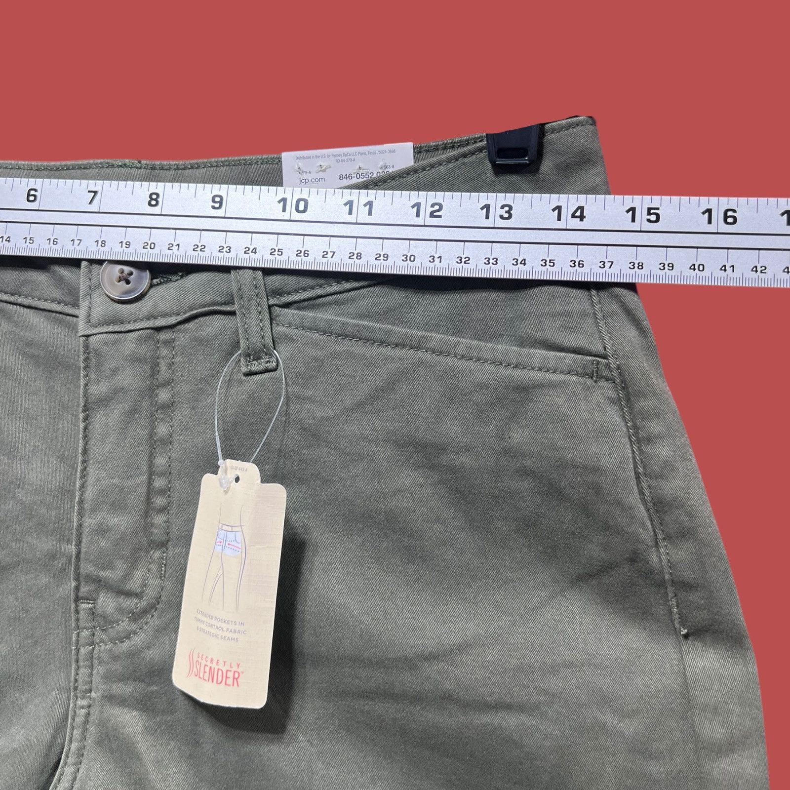 Other St. John's Bay - Women's Mid-Rise Secretly Slender 7" Inseam Size 26" / US 2 / IT 38 - 3 Thumbnail